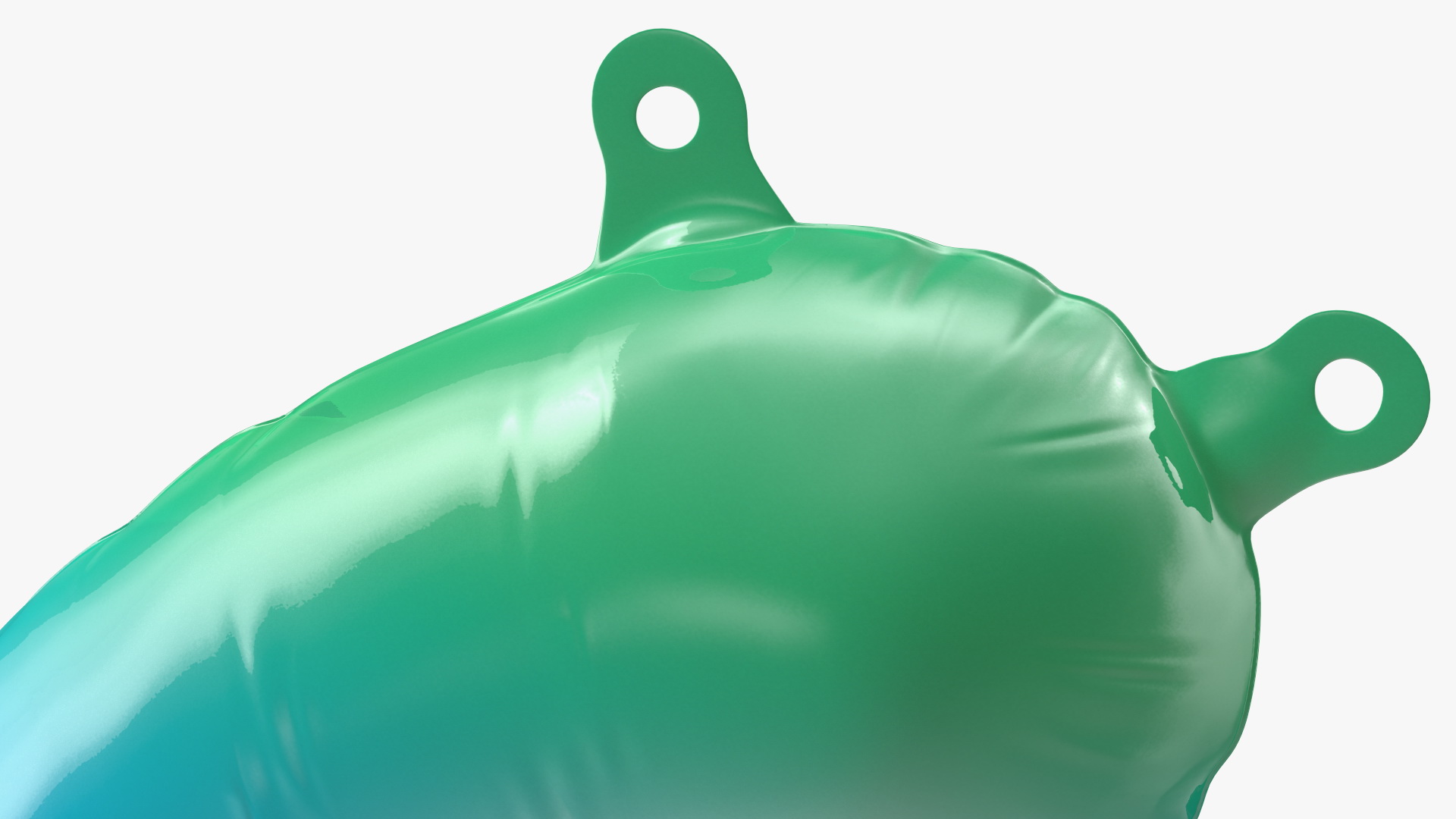 3D model Balloon Numbers 6 Rainbow