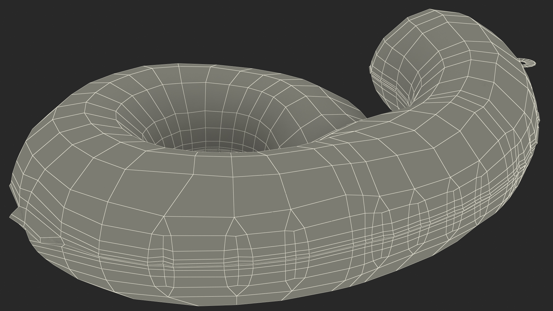 3D model Balloon Numbers 6 Rainbow
