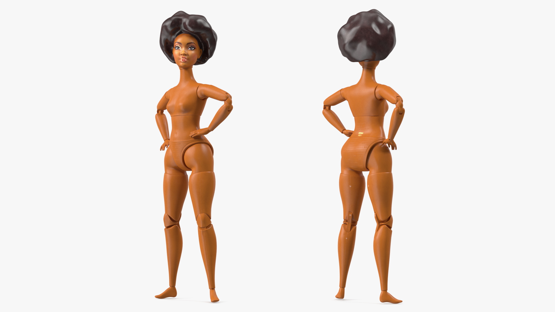 Barbie Looks Doll Elle GTD91 Rigged for Maya 3D model