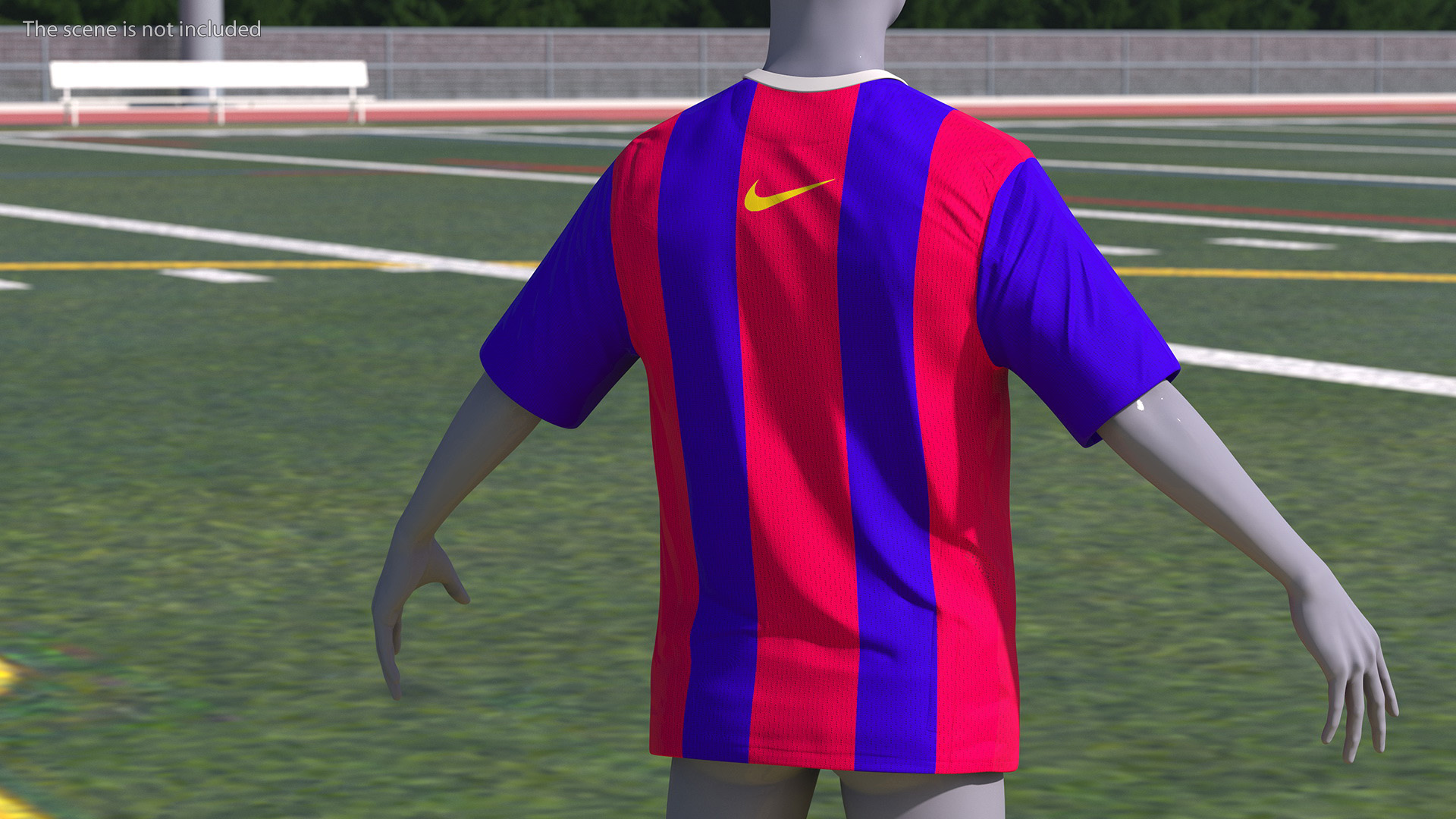 3D FC Barcelona Football Club Jersey Nike model