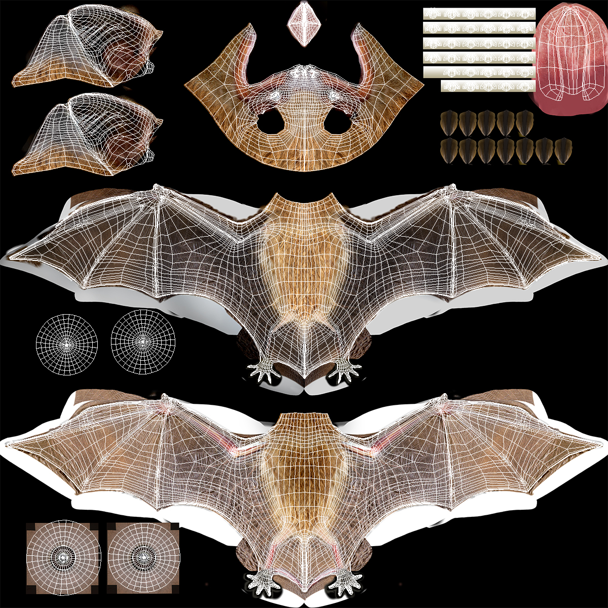 3D model Flying Bat