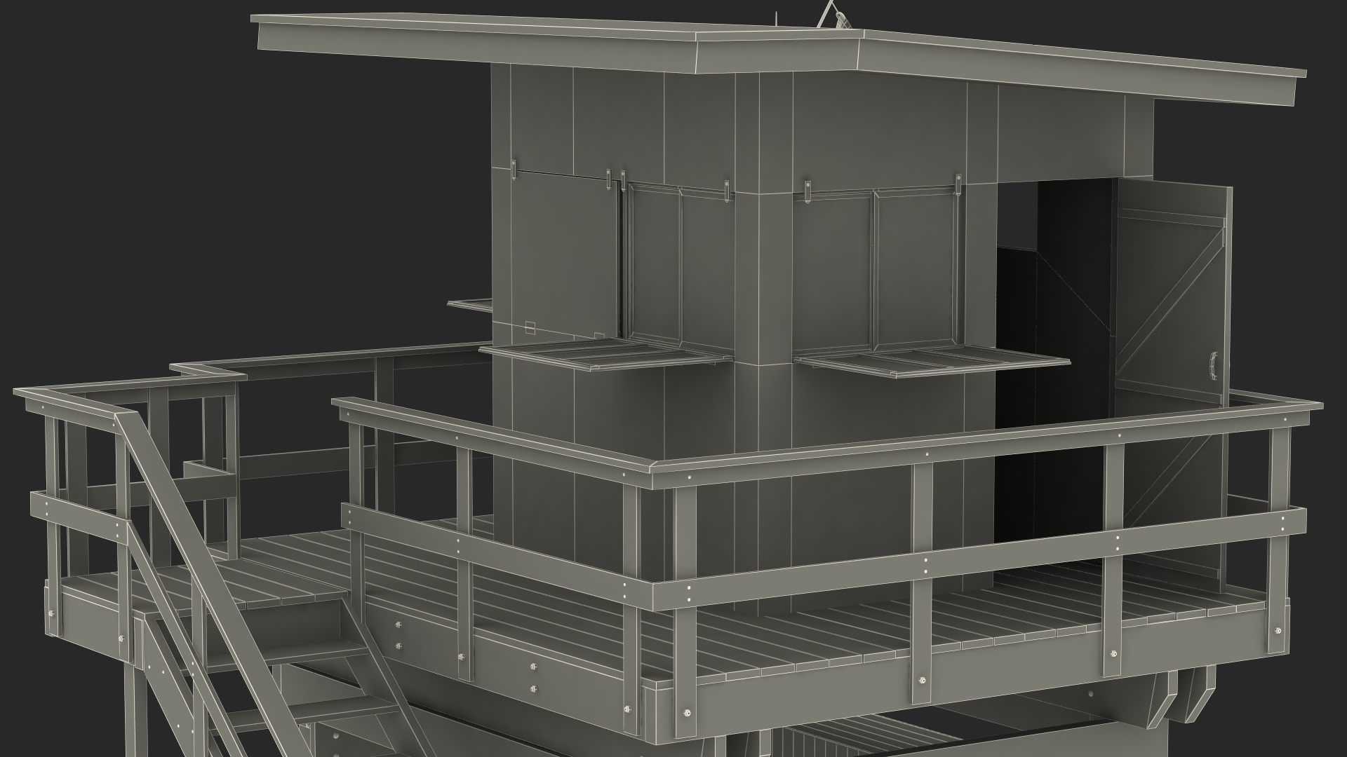 3D Beach Lifeguard House