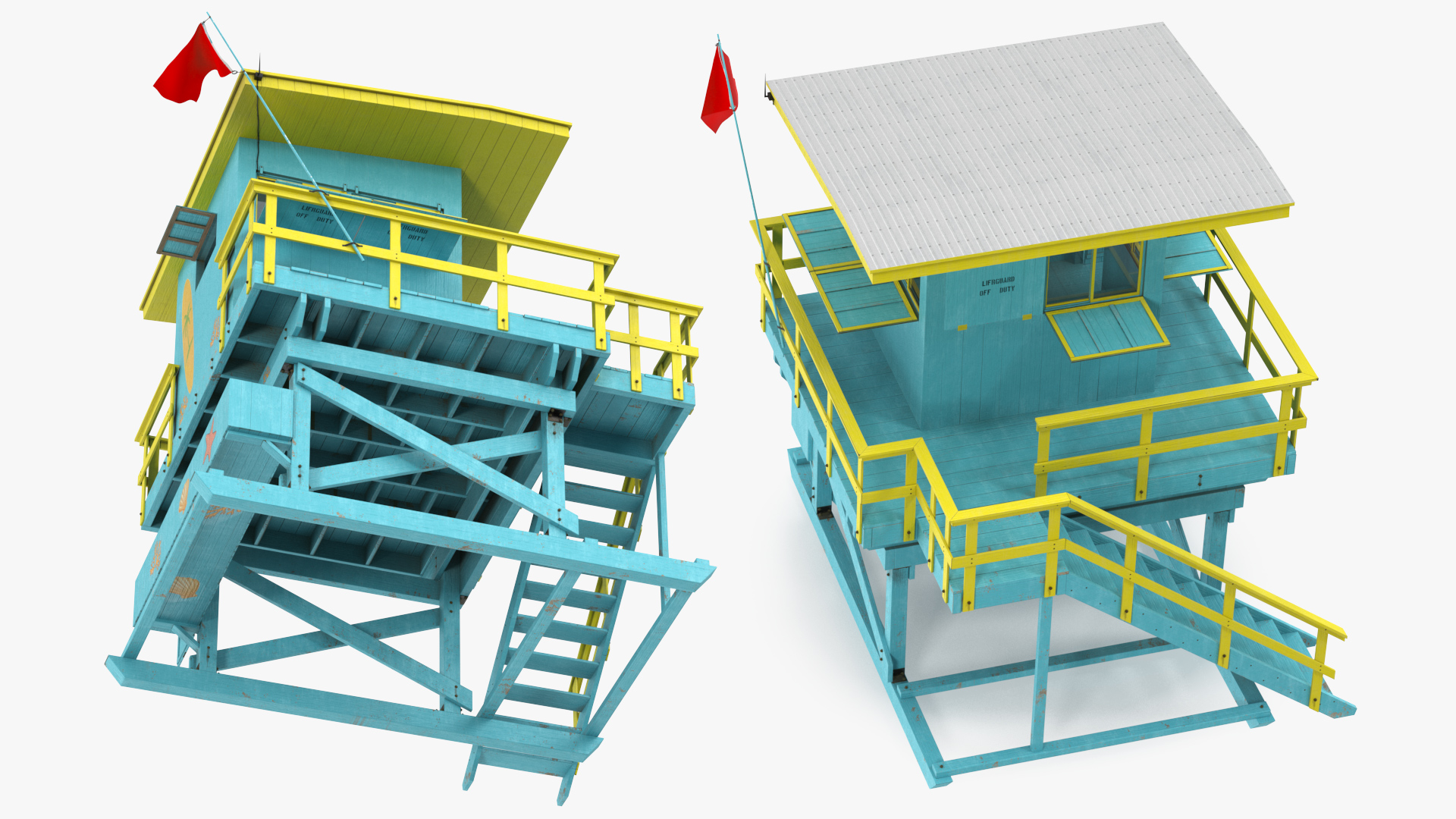 3D Beach Lifeguard House