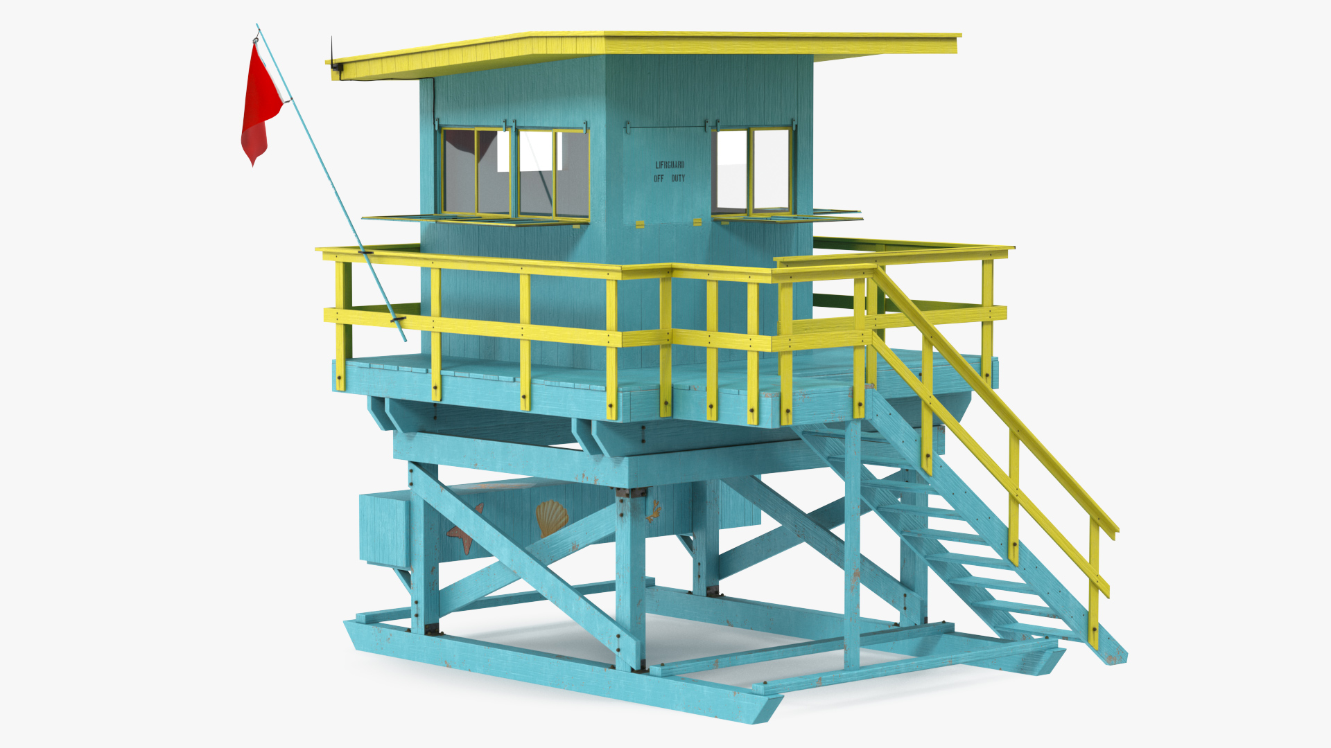 3D Beach Lifeguard House