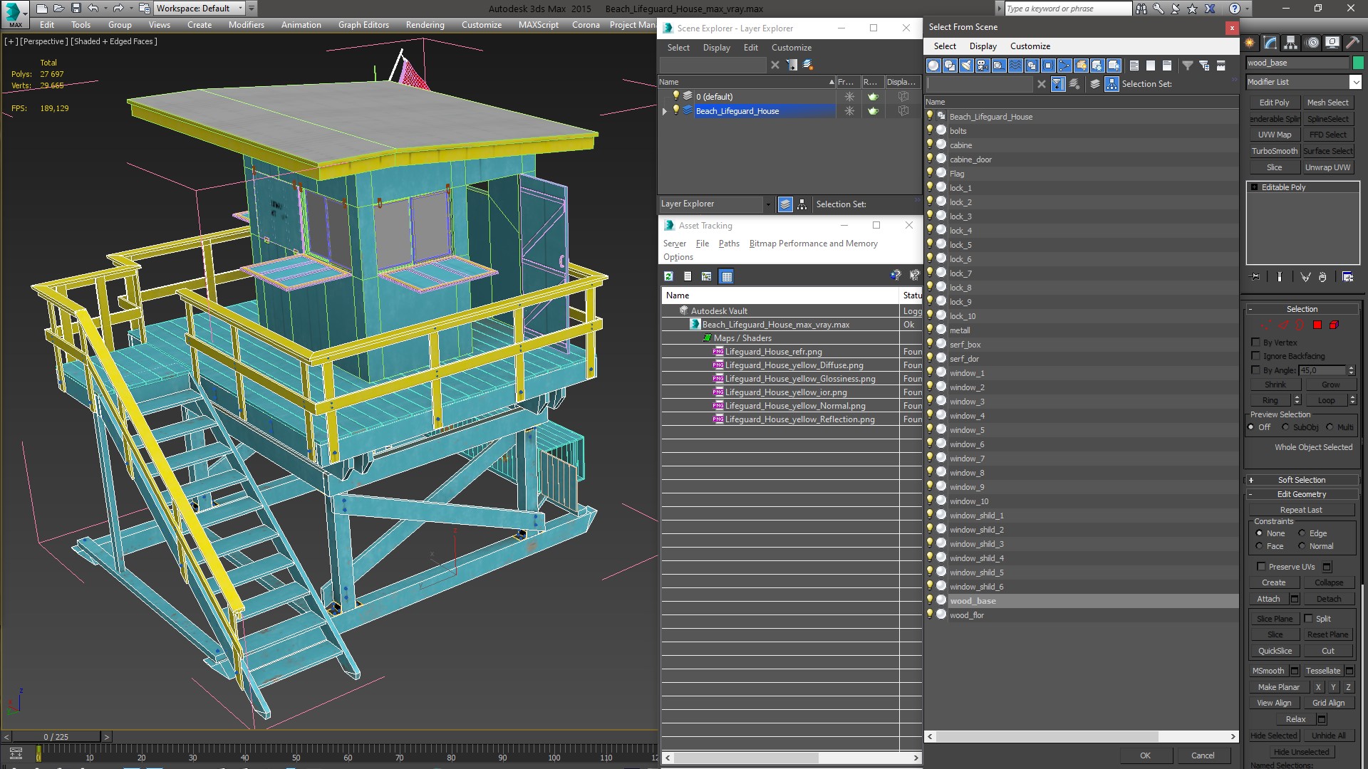 3D Beach Lifeguard House