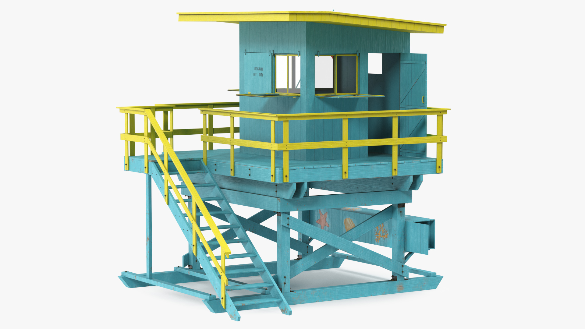3D Beach Lifeguard House