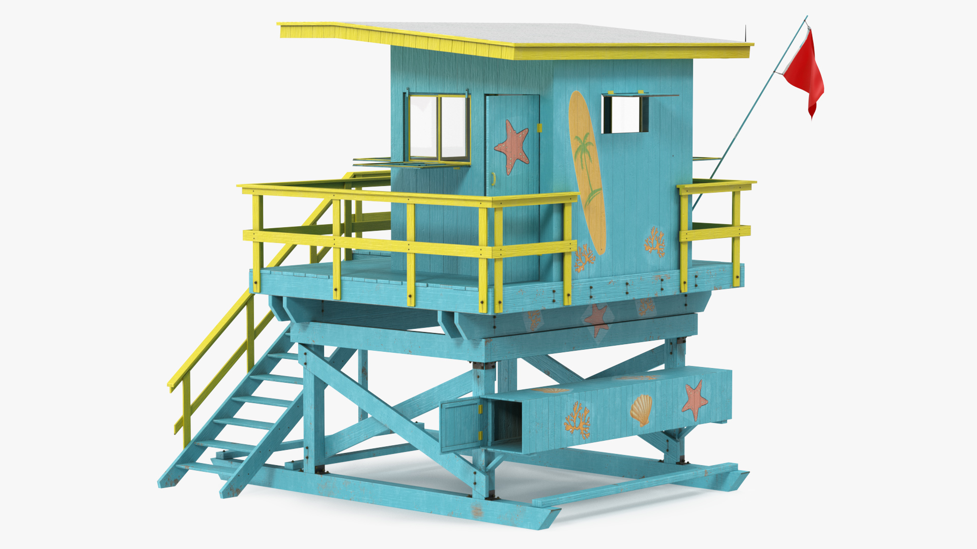 3D Beach Lifeguard House