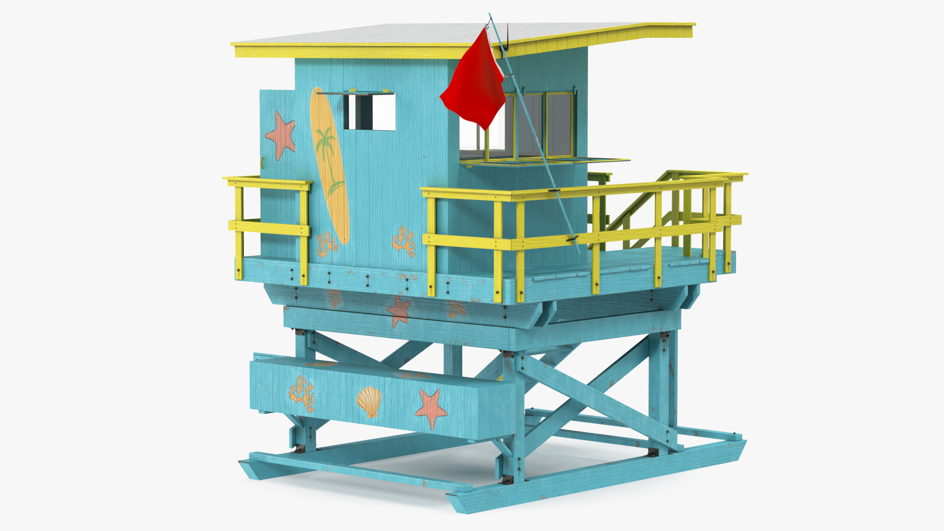 3D Beach Lifeguard House