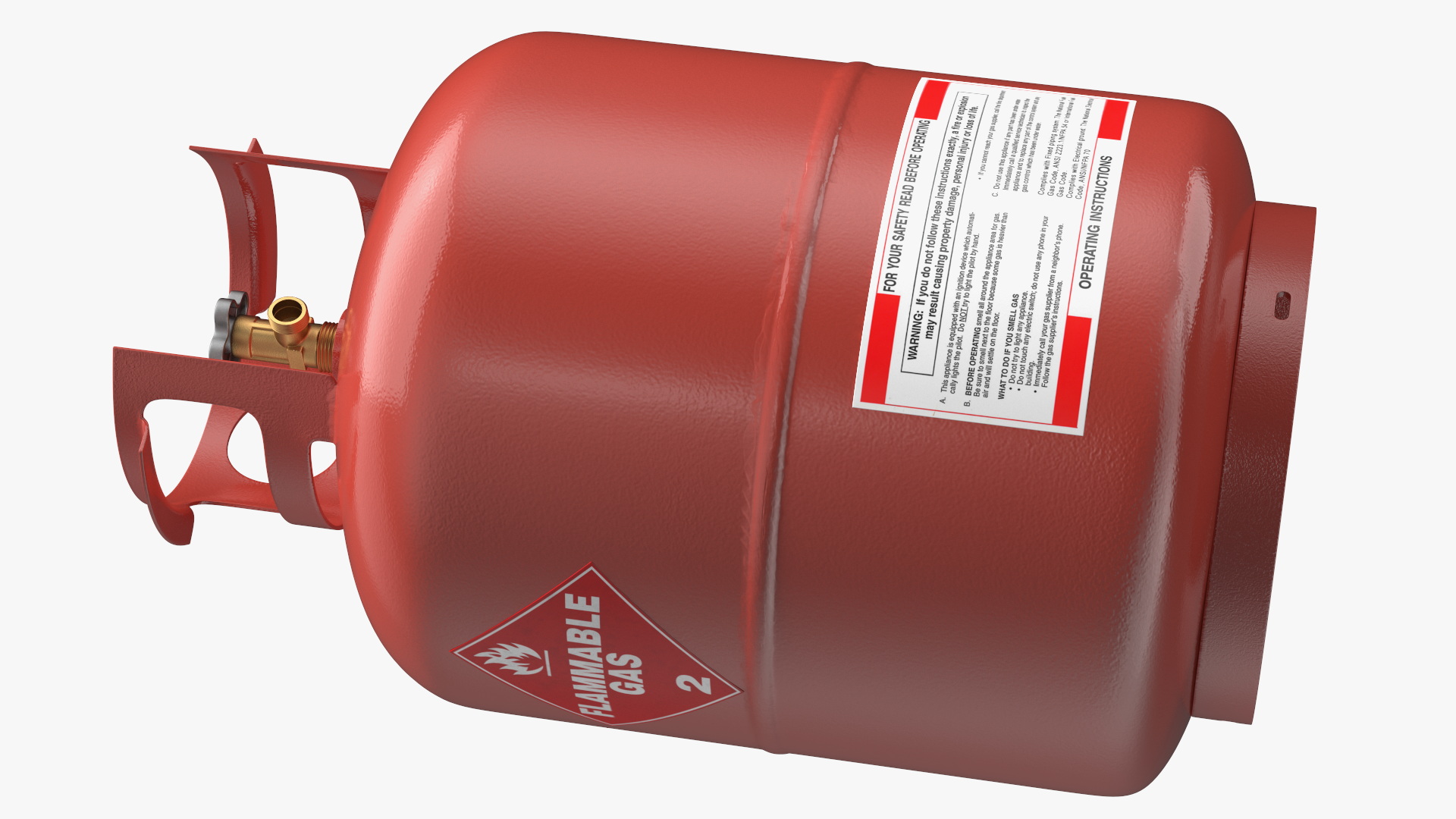 3D Propane Gas Bottle model
