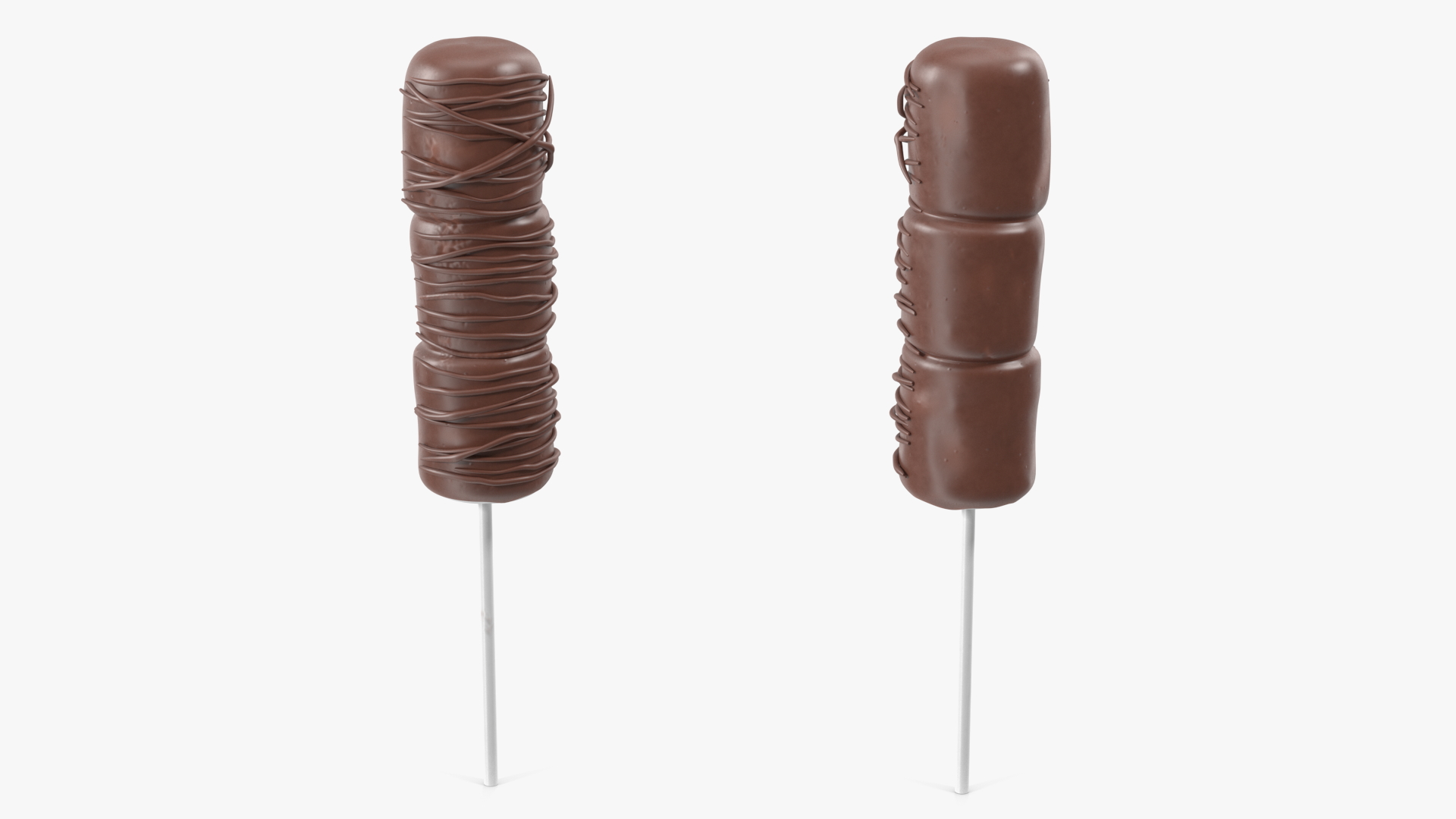 Marshmallow Skewer Pop Chocolate 3D