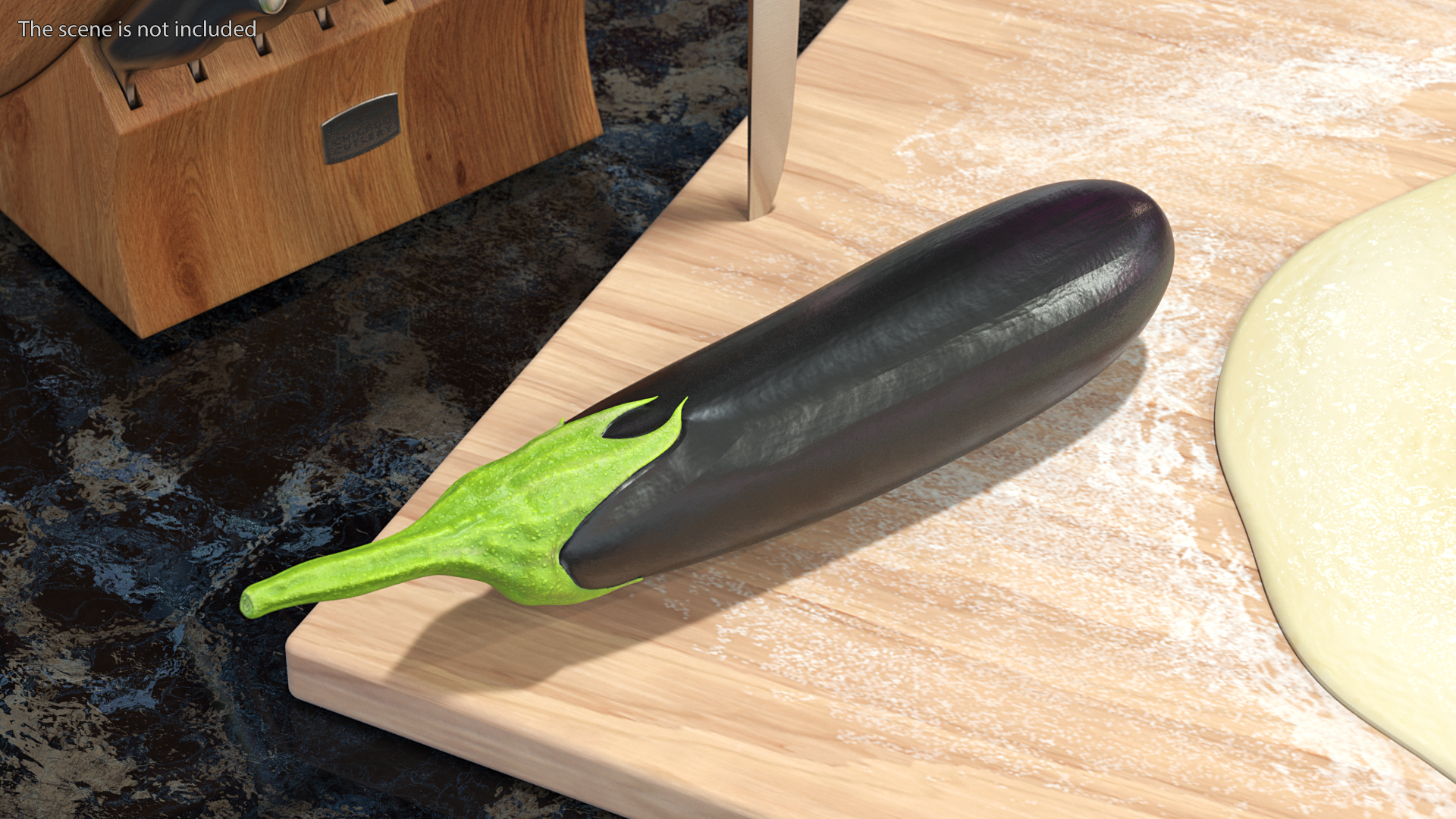Solanum Melongena Aubergine 3D
