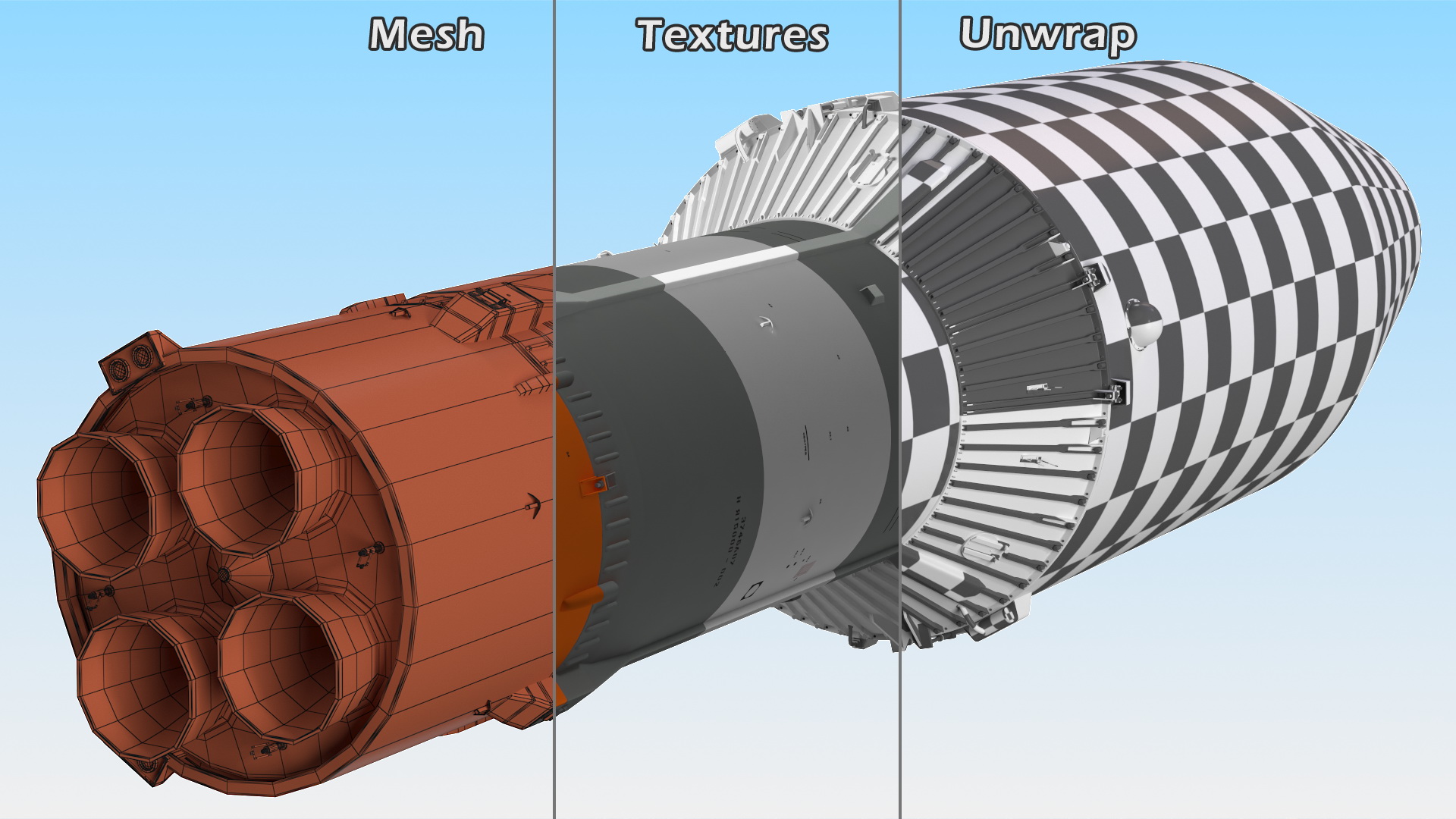 Soyuz 2 Rocket Stage 3 3D