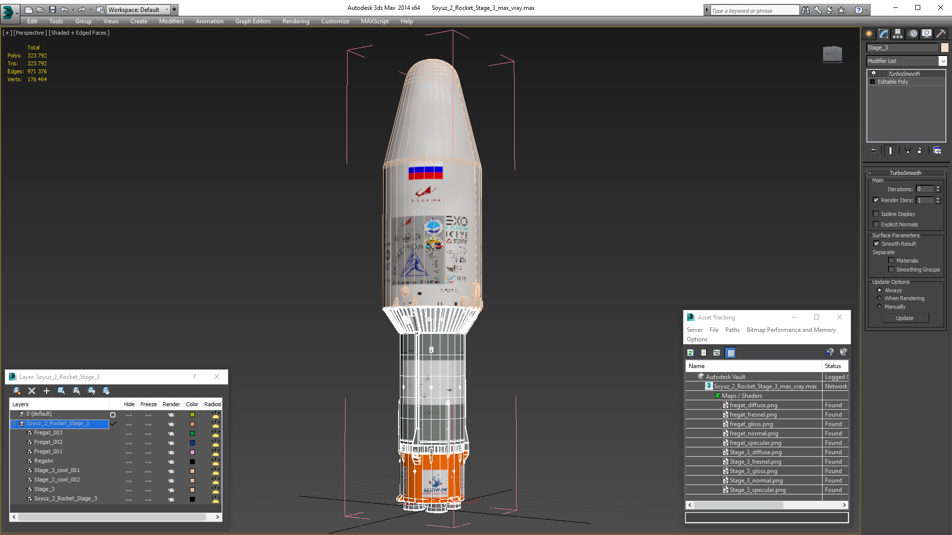 Soyuz 2 Rocket Stage 3 3D
