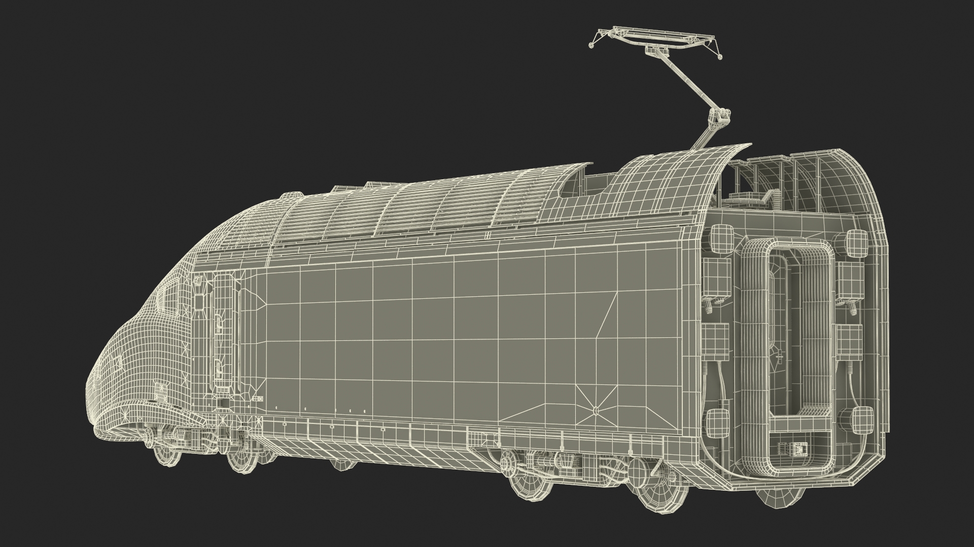 3D model Locomotive Train Amtrak Alstom Avelia Liberty