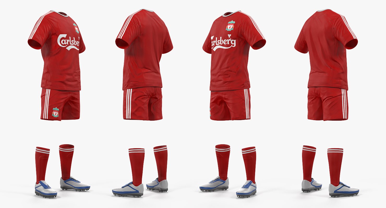 Soccer Uniform Liverpool 3D model