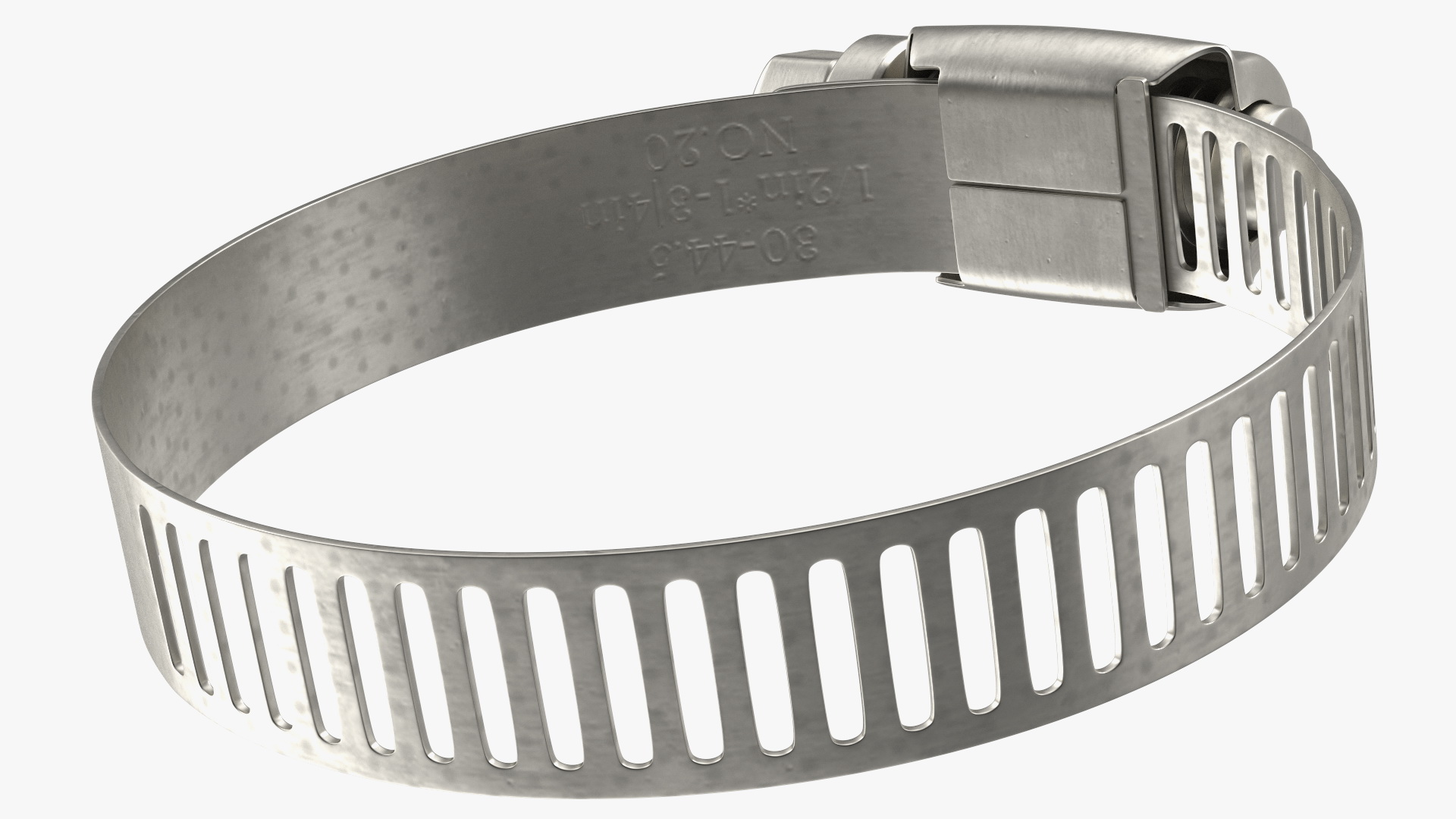 Hose Clamp Stainless Steel 30 44mm 3D model