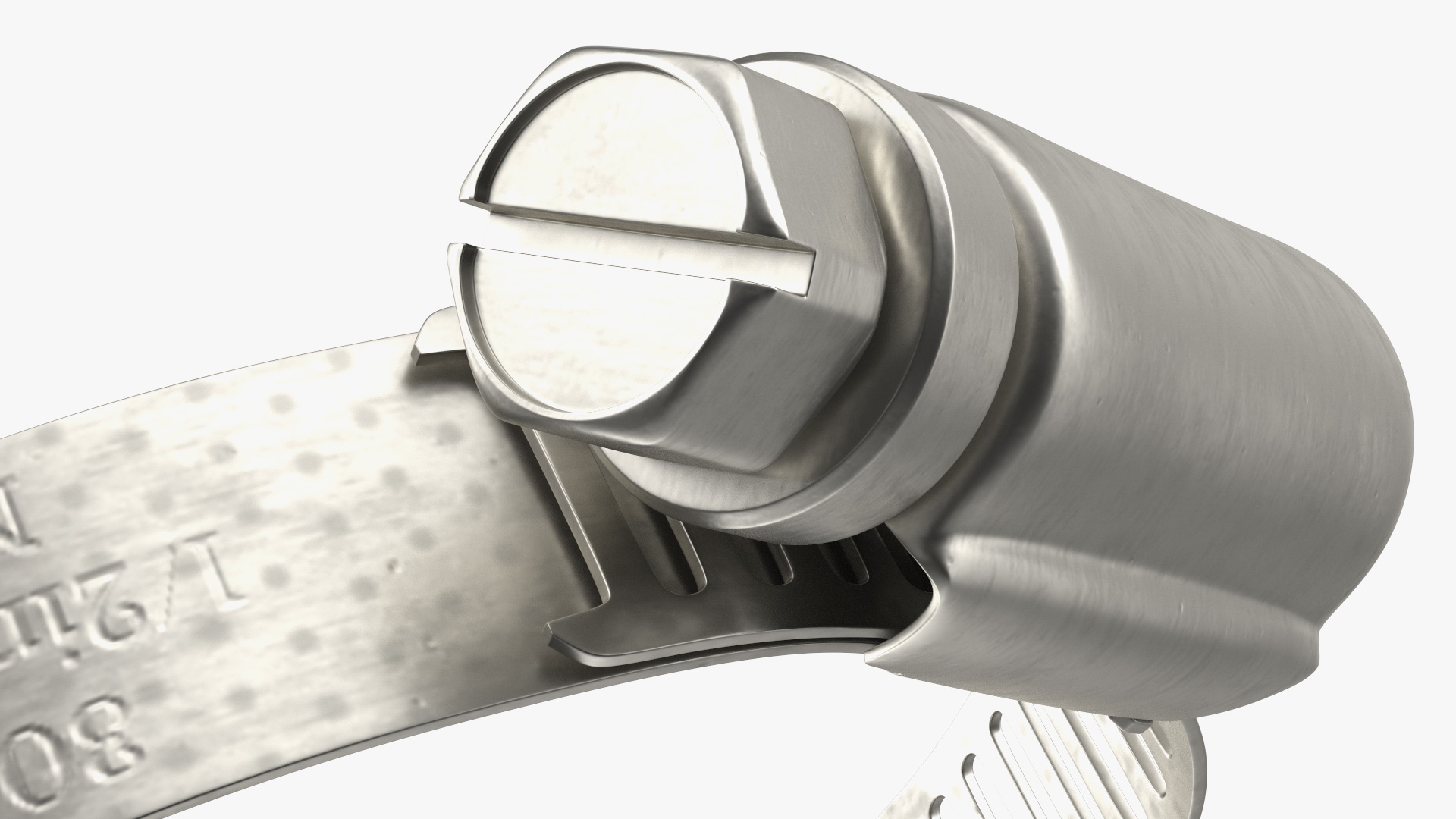 Hose Clamp Stainless Steel 30 44mm 3D model