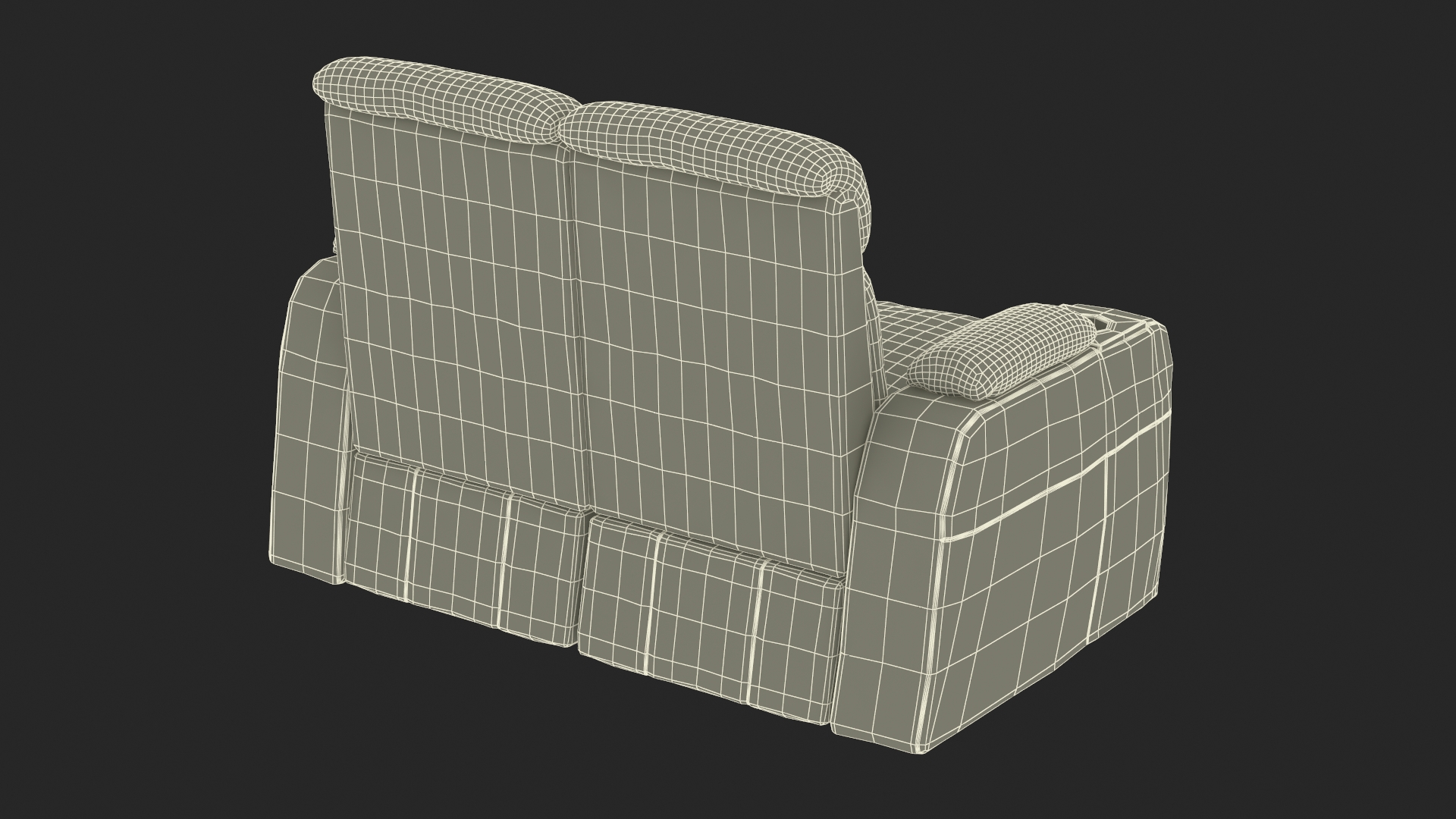 3D model Cinema Armchair Blue