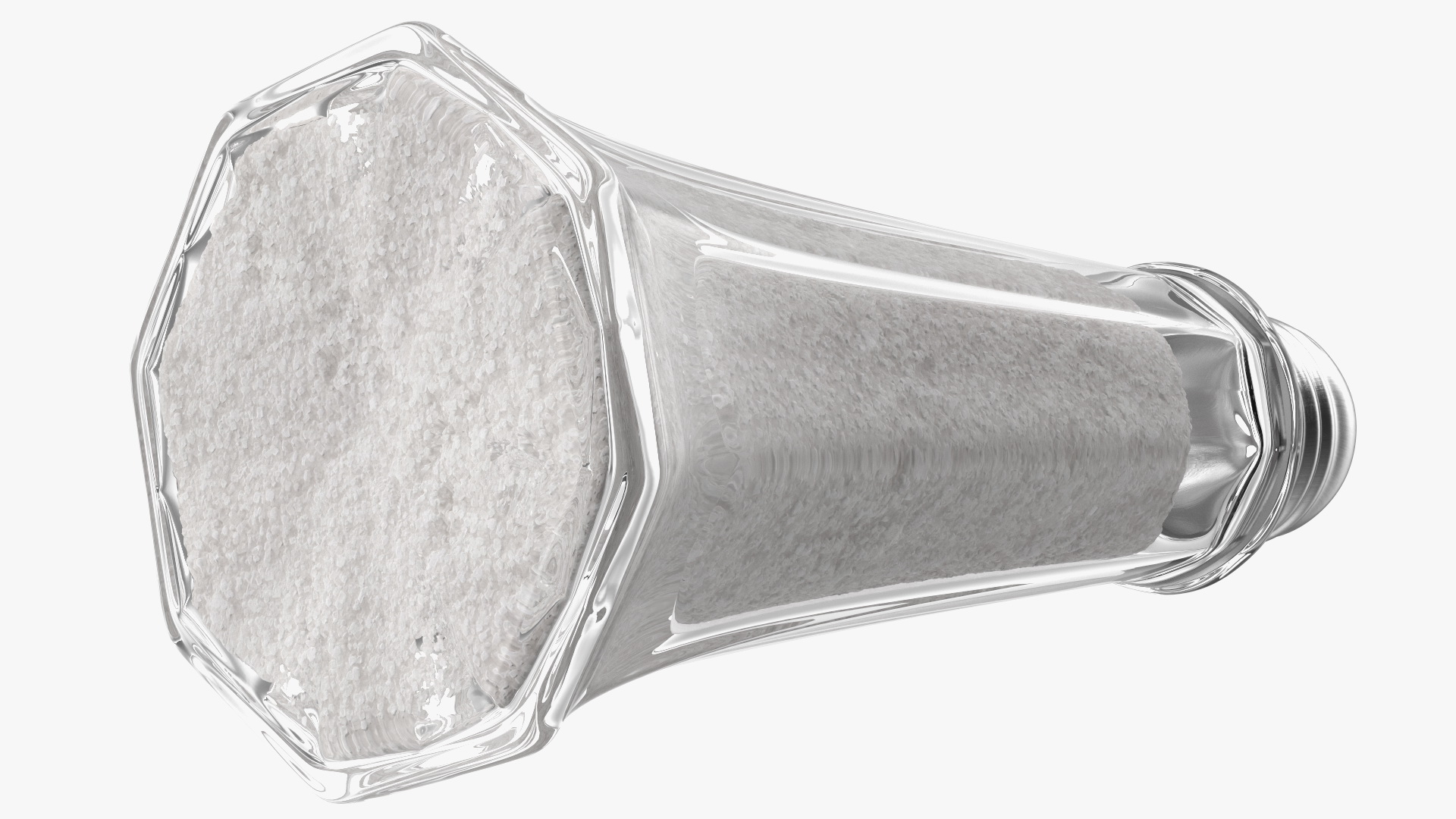 Tall Glass Body Salt Shaker 3D