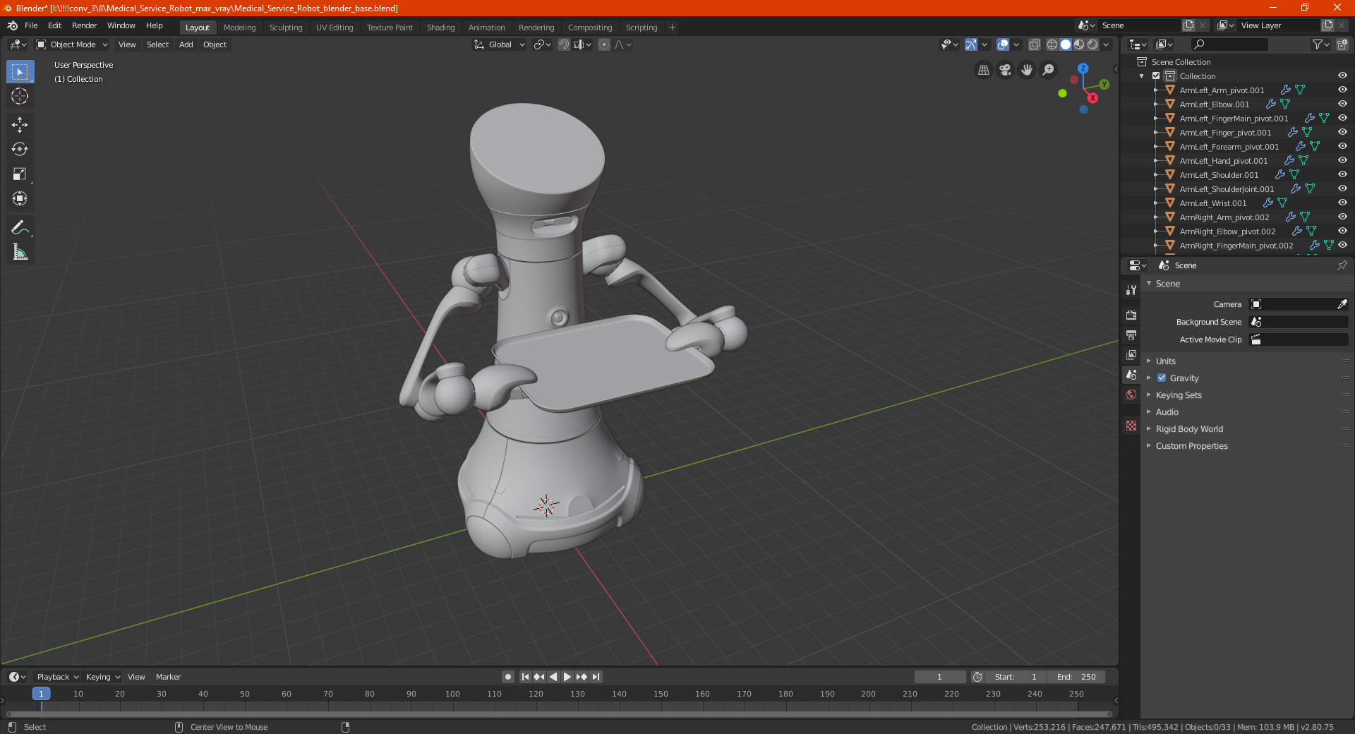 3D Medical Service Robot
