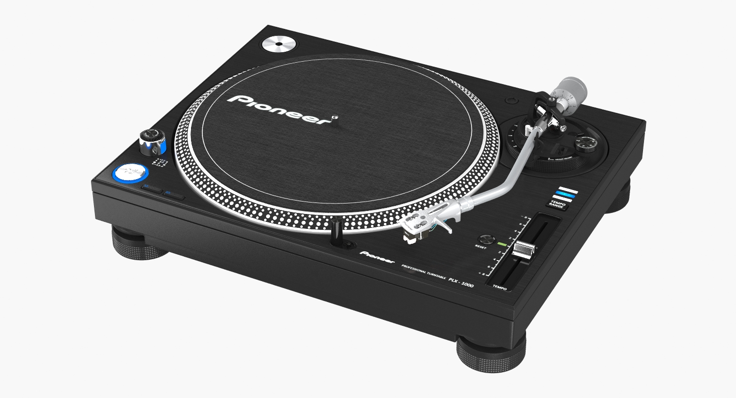 DJ Turntable Pioneer PLX 1000 3D model