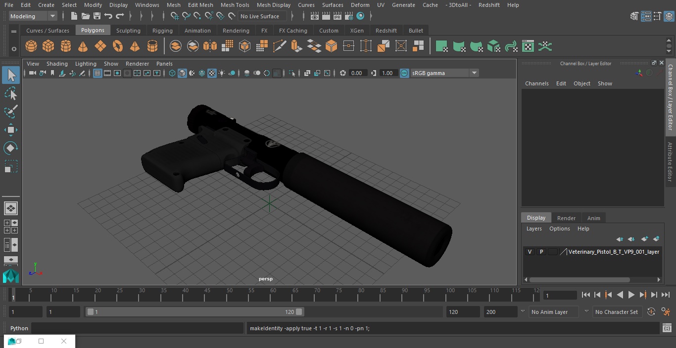 3D model Veterinary Pistol B&T VP9