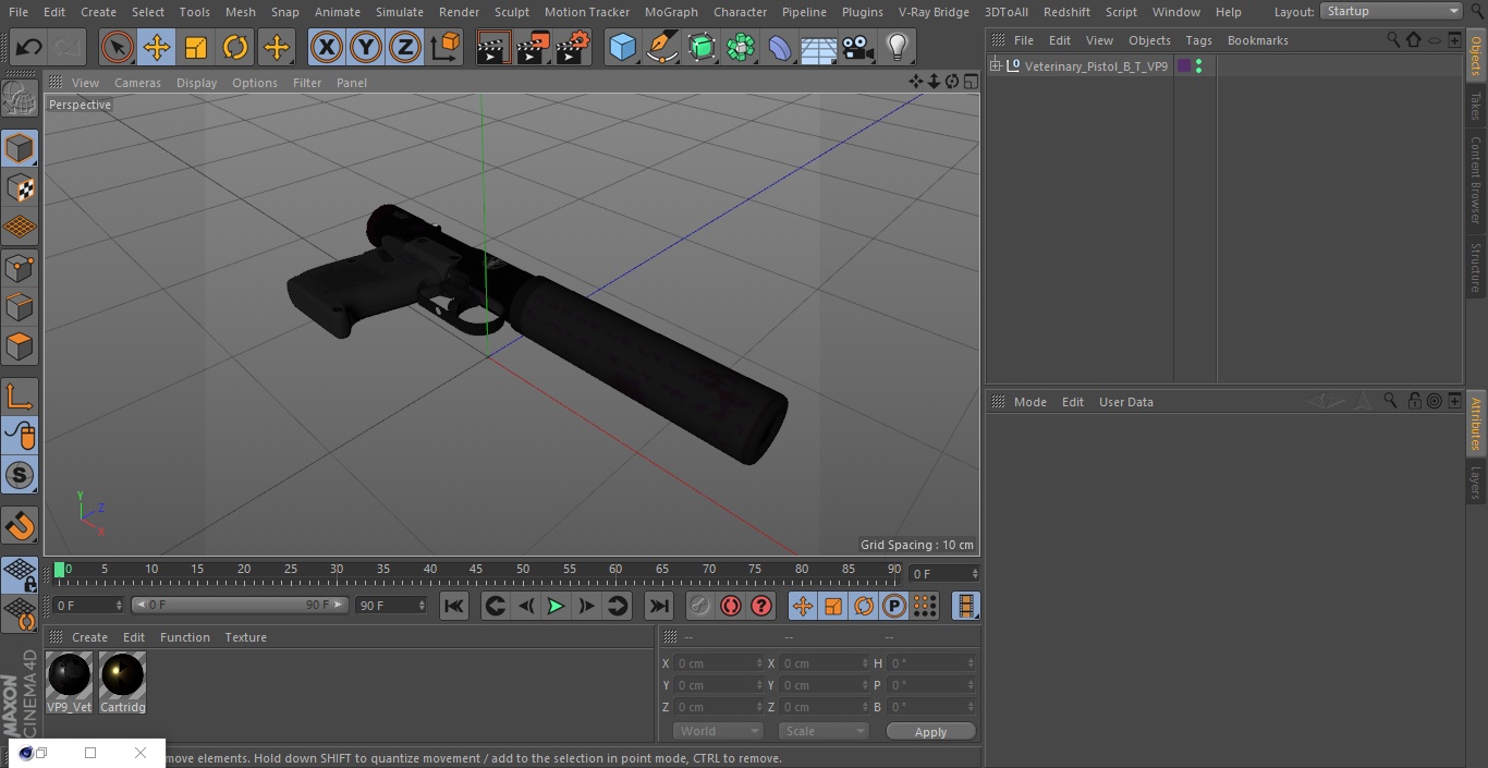 3D model Veterinary Pistol B&T VP9