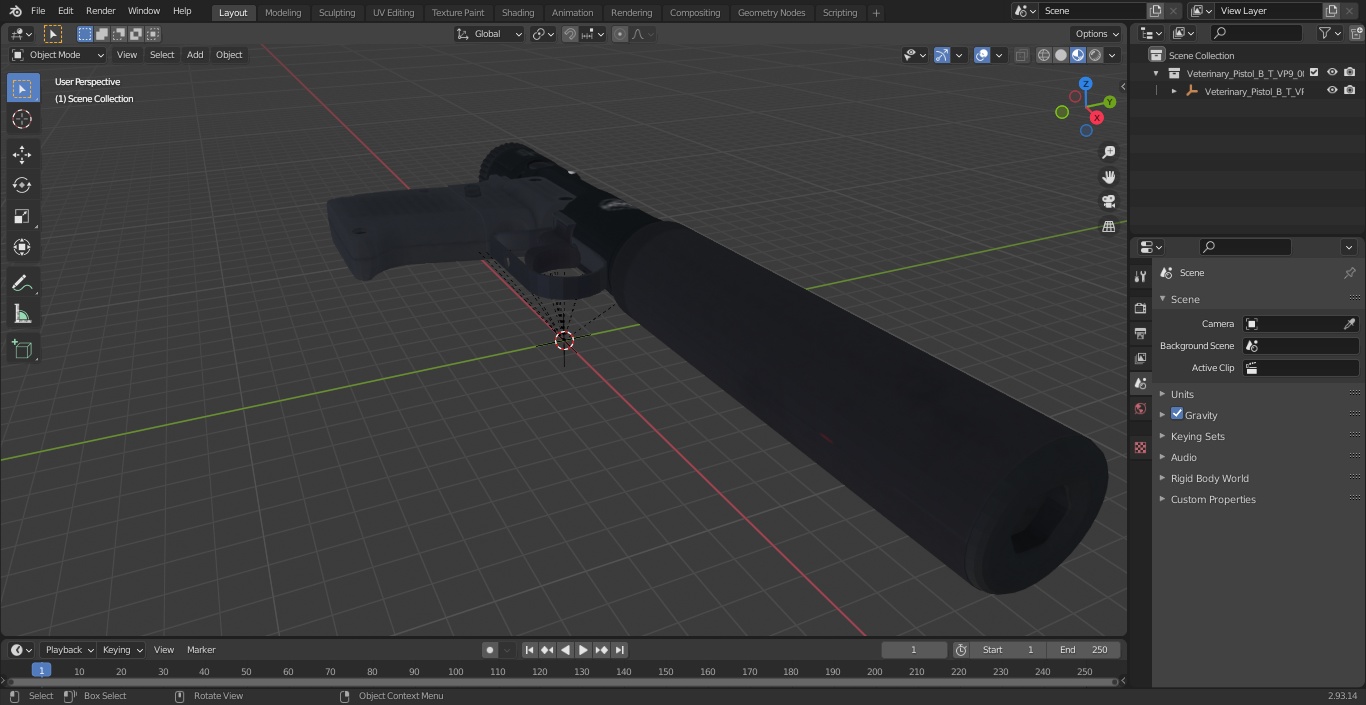 3D model Veterinary Pistol B&T VP9