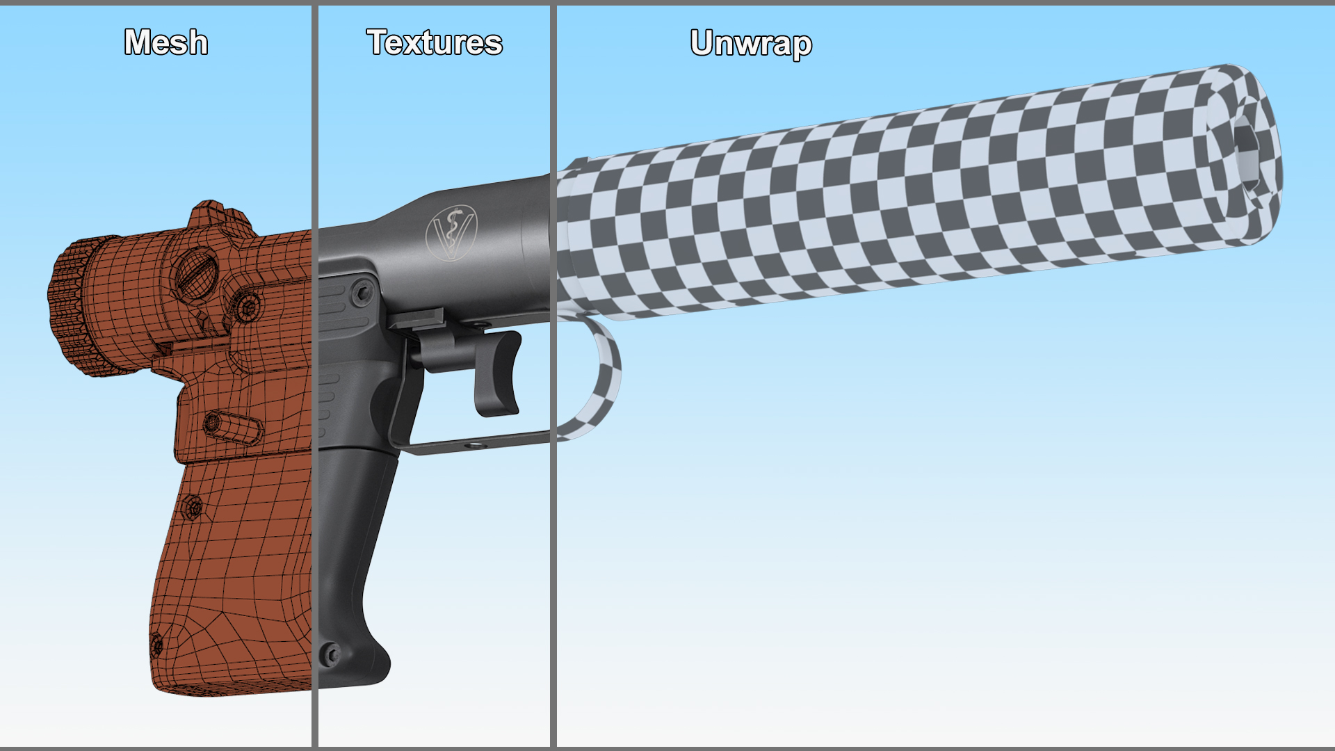3D model Veterinary Pistol B&T VP9