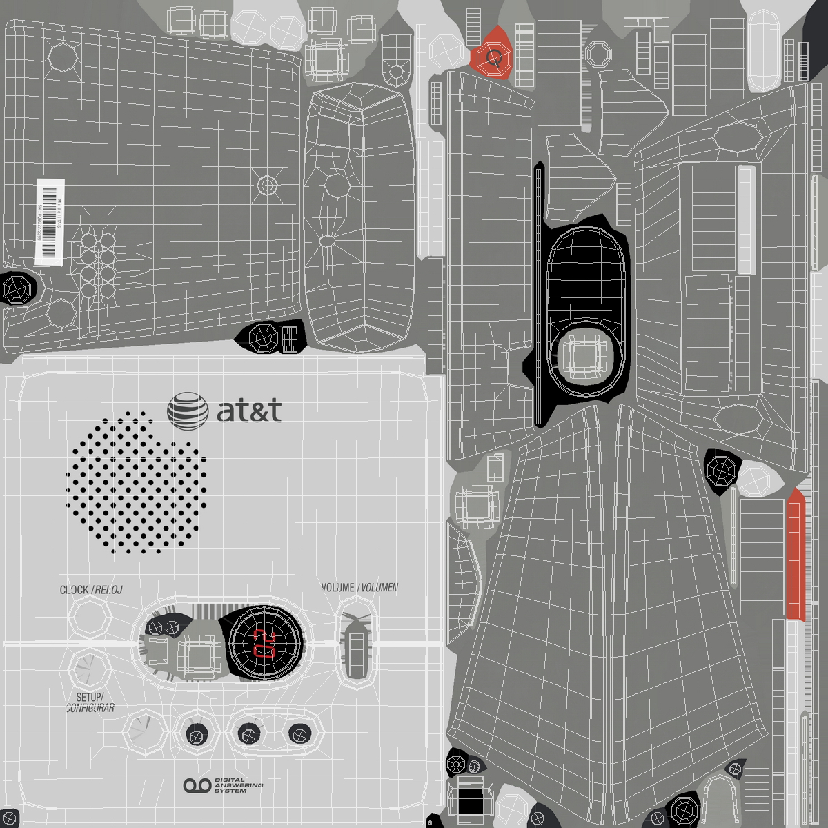 Digital Answering System AT&T 3D model