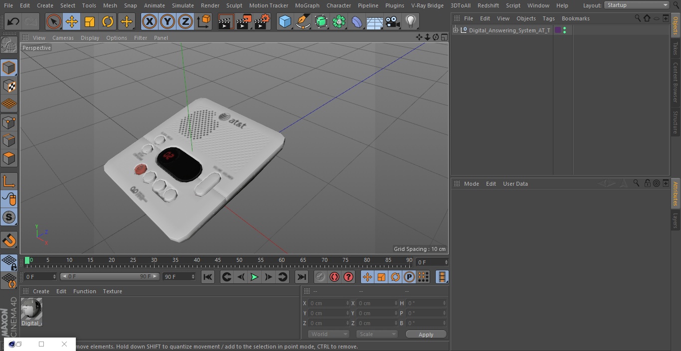 Digital Answering System AT&T 3D model