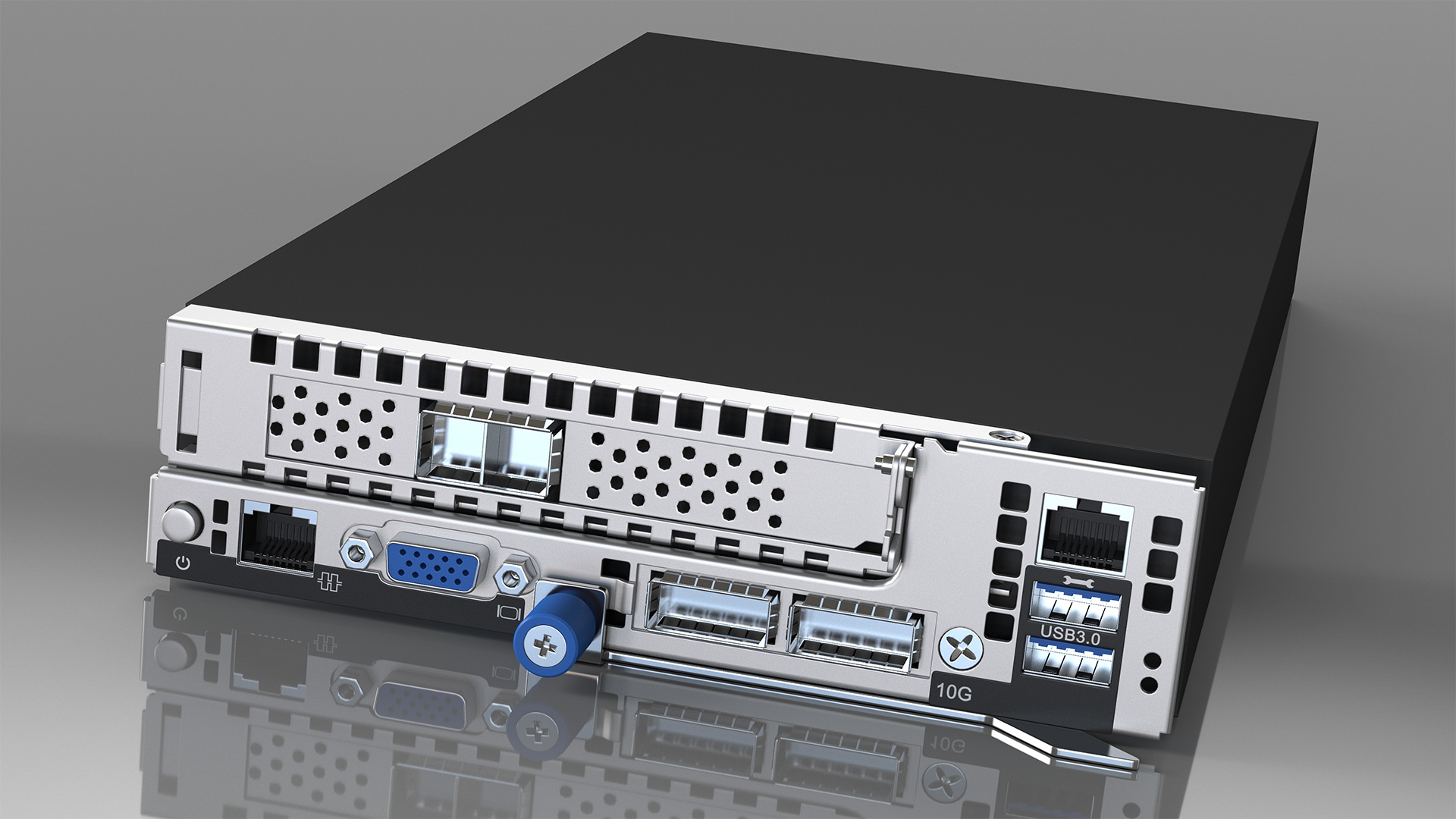 3D HPE Cloudline CL5200 Server with SATA HDD Rigged model