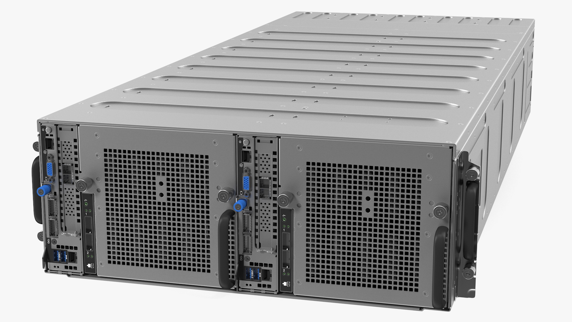 3D HPE Cloudline CL5200 Server with SATA HDD Rigged model