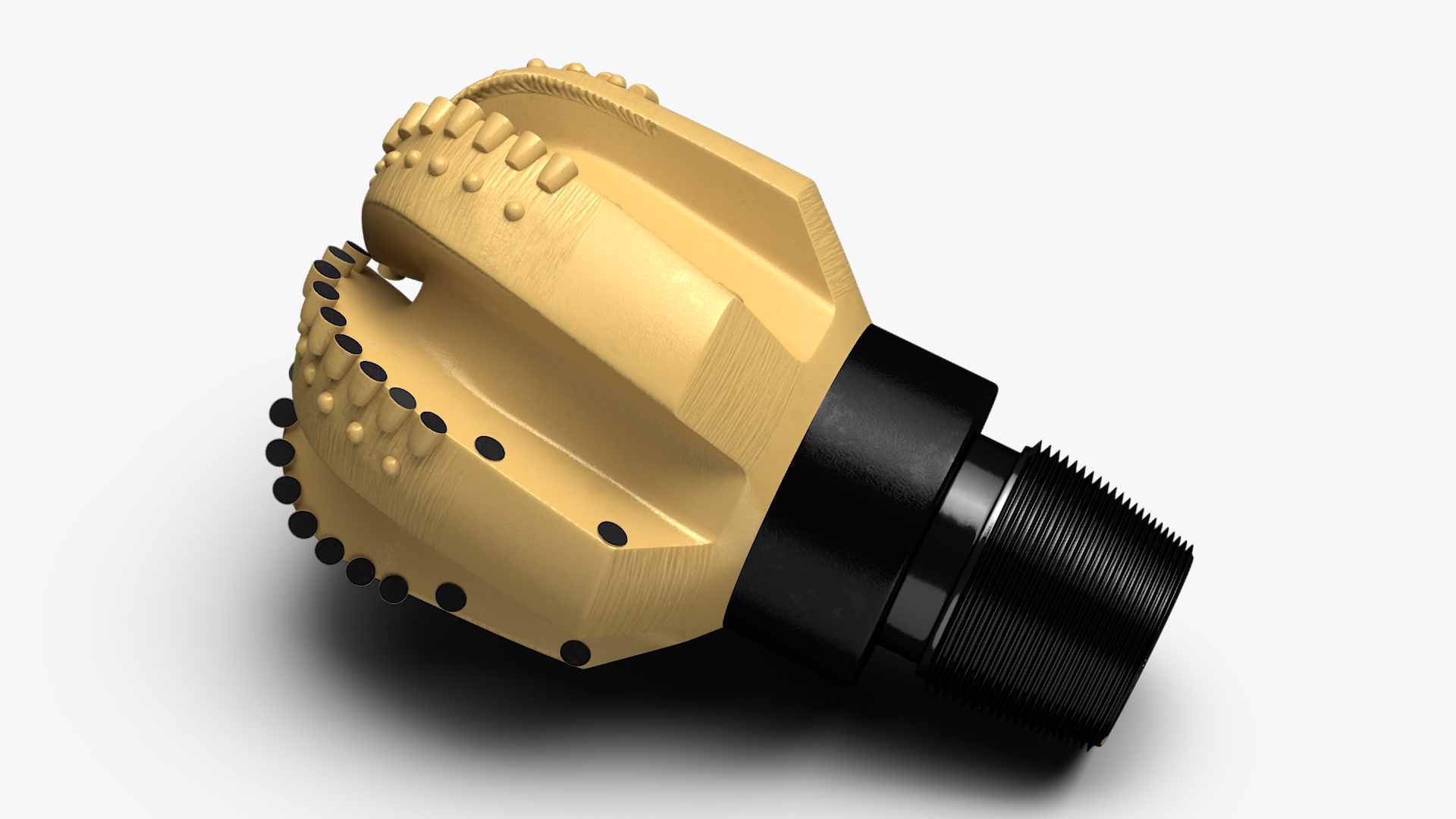 3D model Drilling Rig Bit PDC Gold