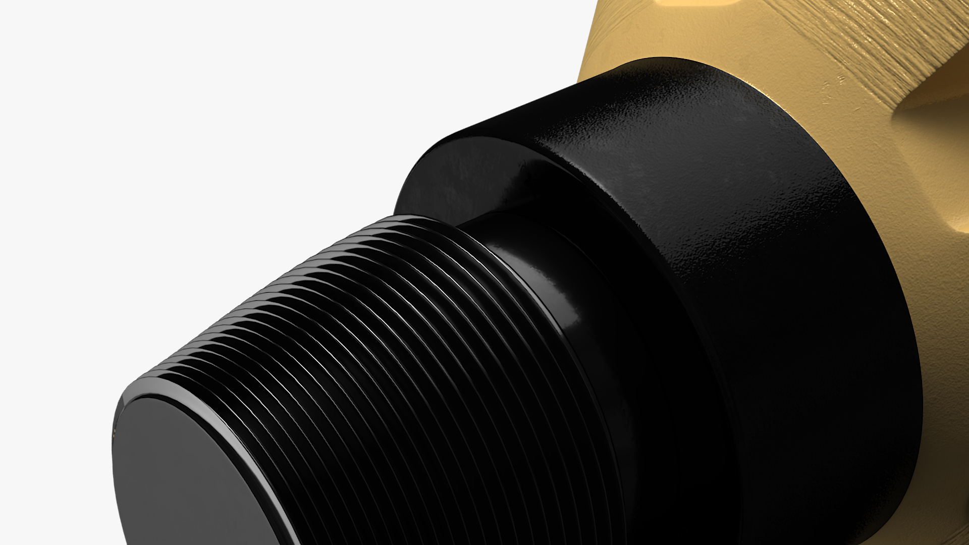 3D model Drilling Rig Bit PDC Gold