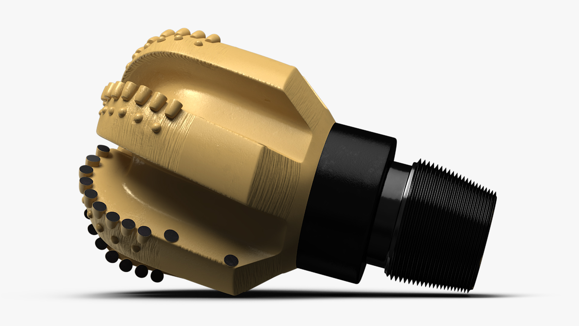 3D model Drilling Rig Bit PDC Gold