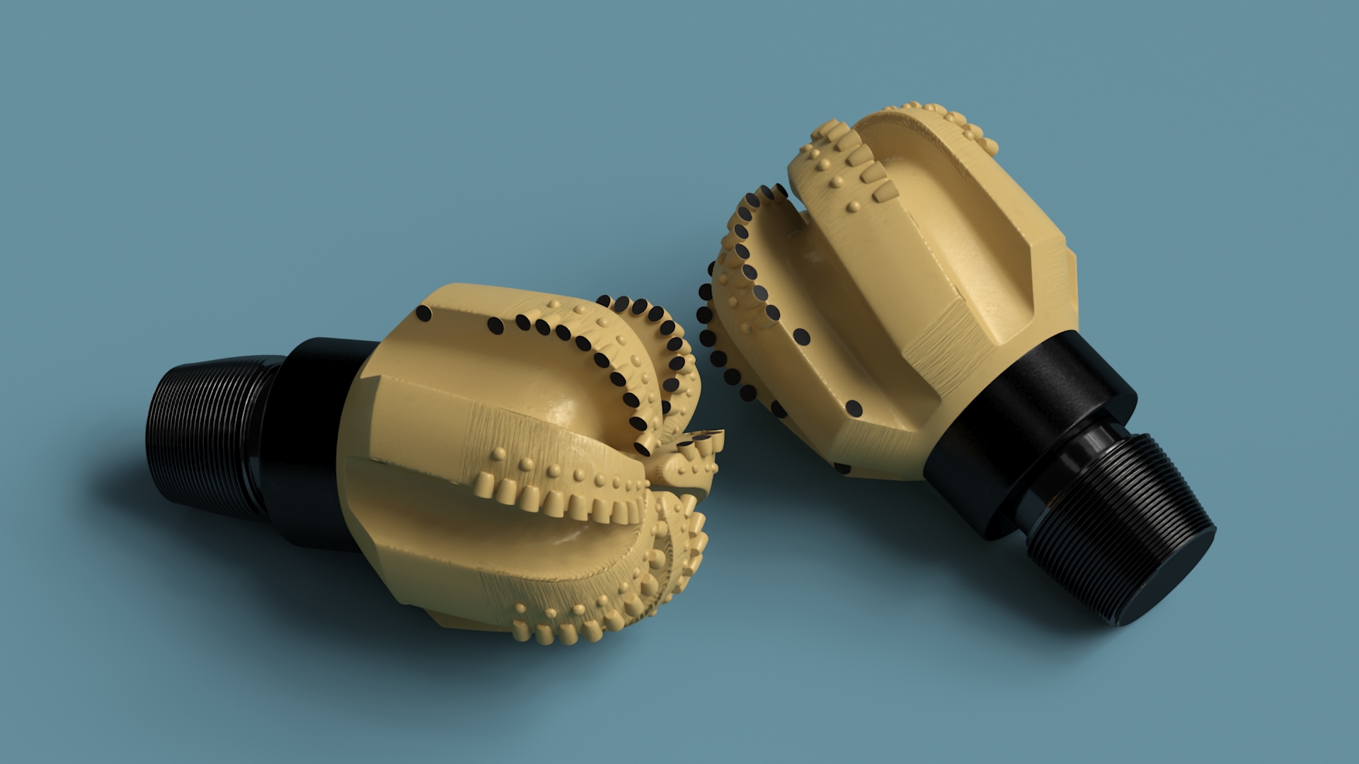3D model Drilling Rig Bit PDC Gold