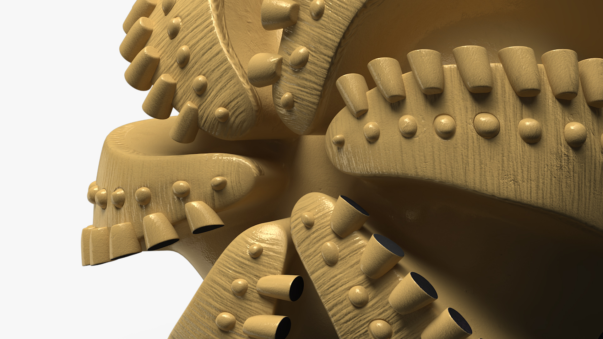 3D model Drilling Rig Bit PDC Gold