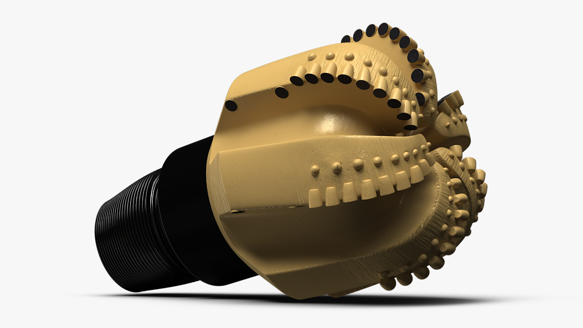 3D model Drilling Rig Bit PDC Gold