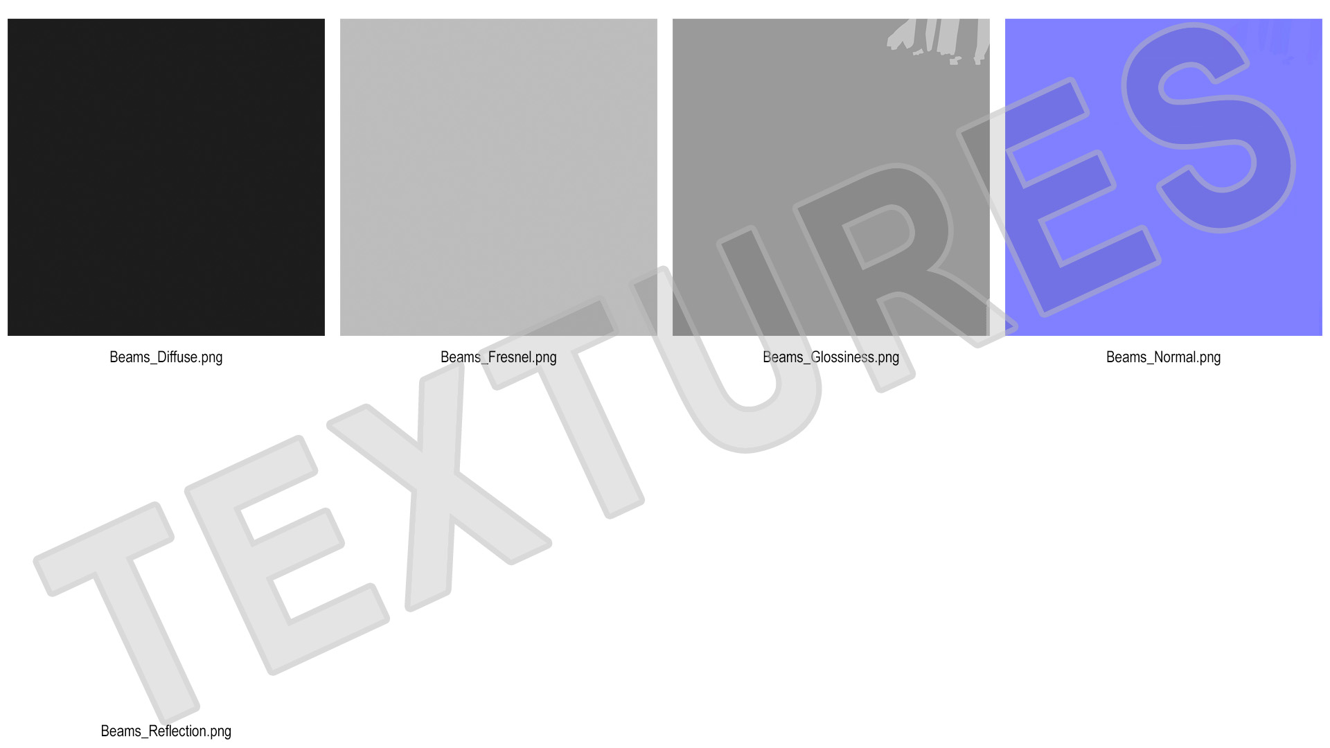 3D Black Metal Extrusions Set