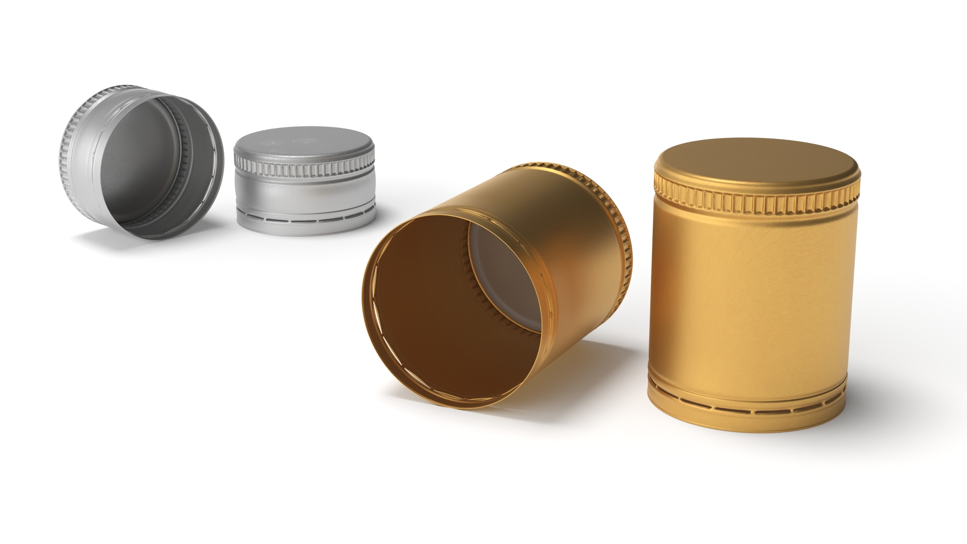 Liquor Aluminum Bottle Caps Set - view 5