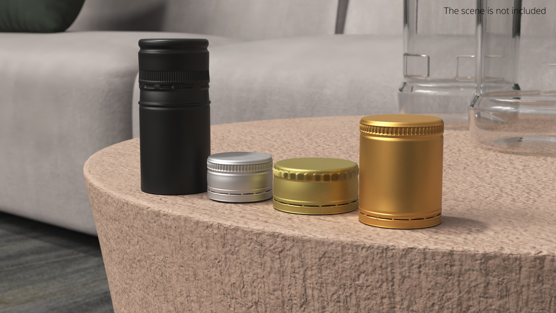 Liquor Aluminum Bottle Caps Set - view 2