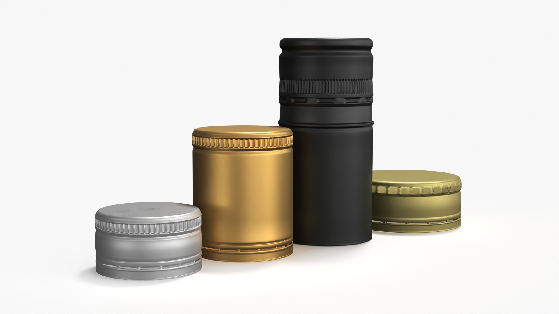 Liquor Aluminum Bottle Caps Set - view 3