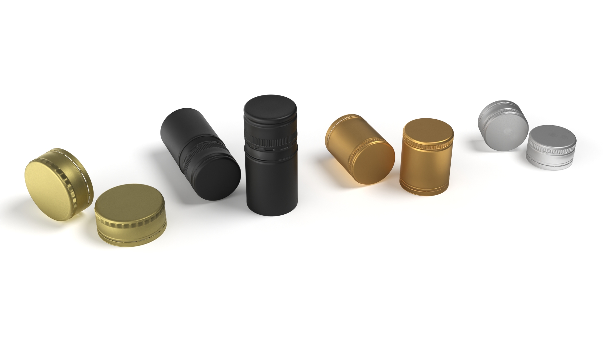 Liquor Aluminum Bottle Caps Set - view 4