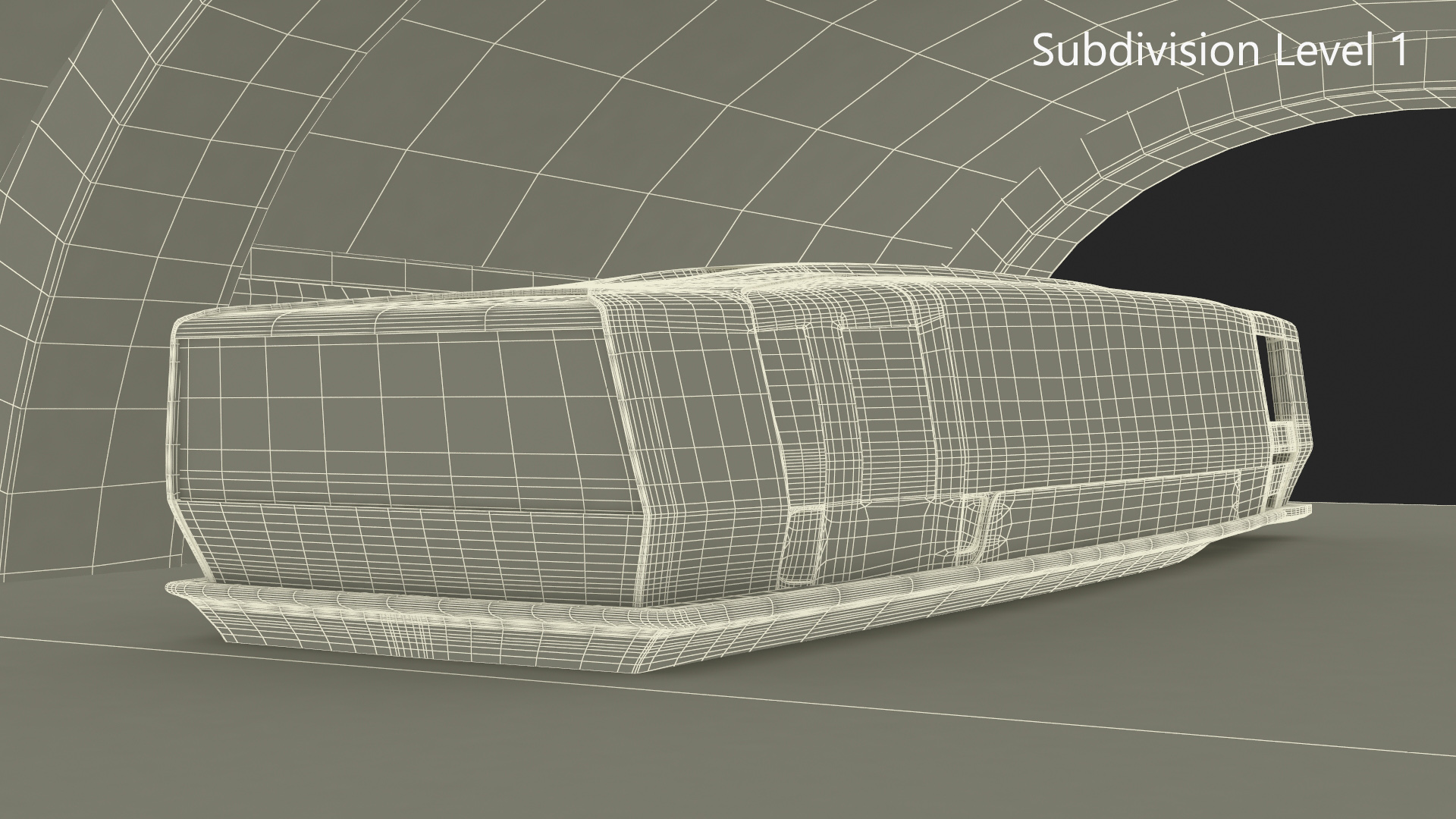 3D River Tunnel with River Tram model