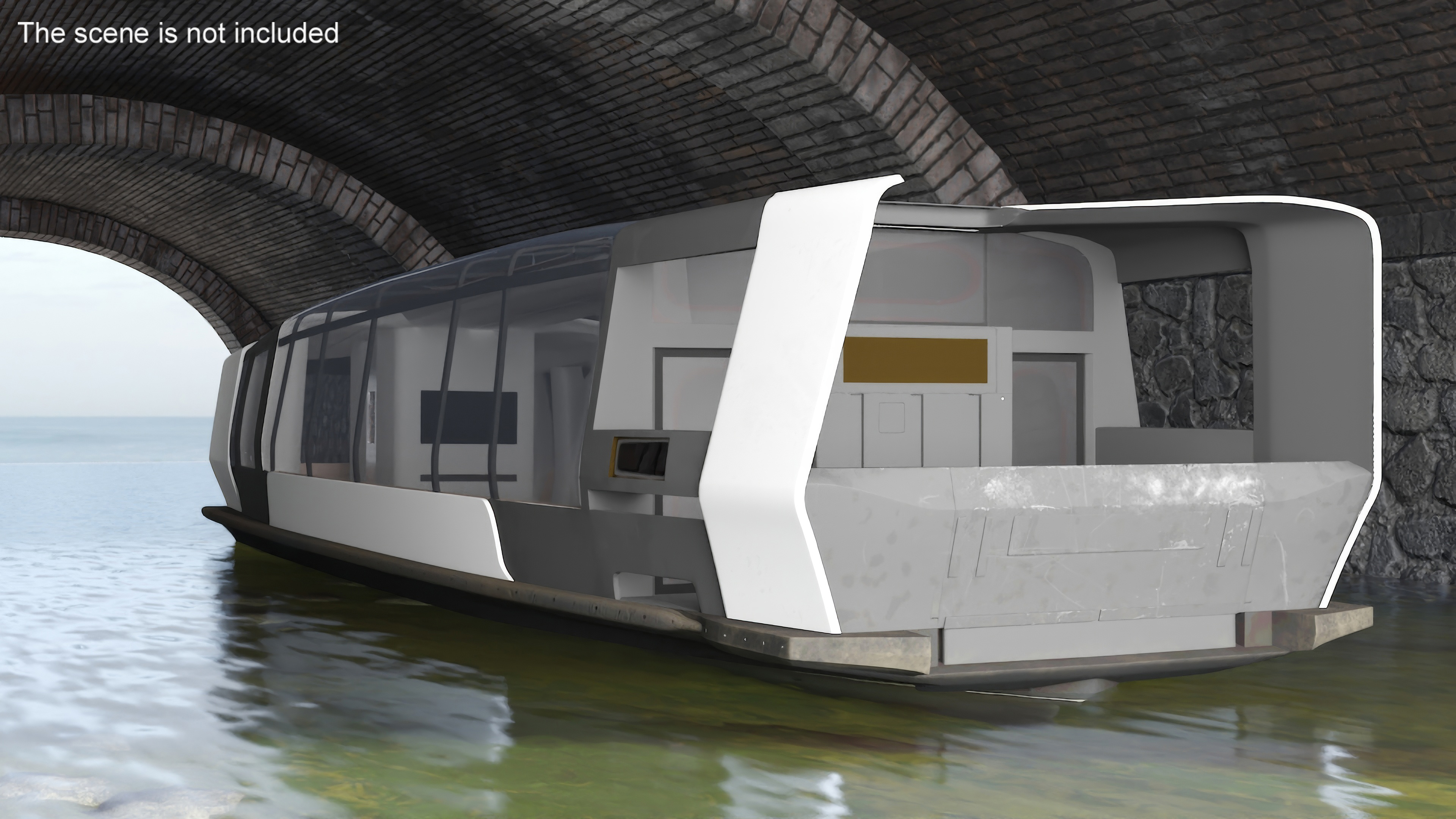 3D River Tunnel with River Tram model