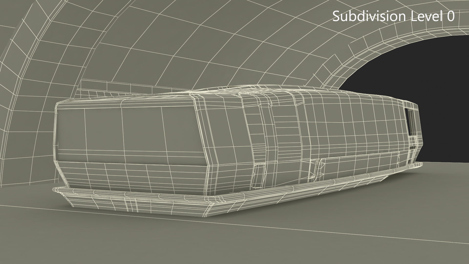 3D River Tunnel with River Tram model