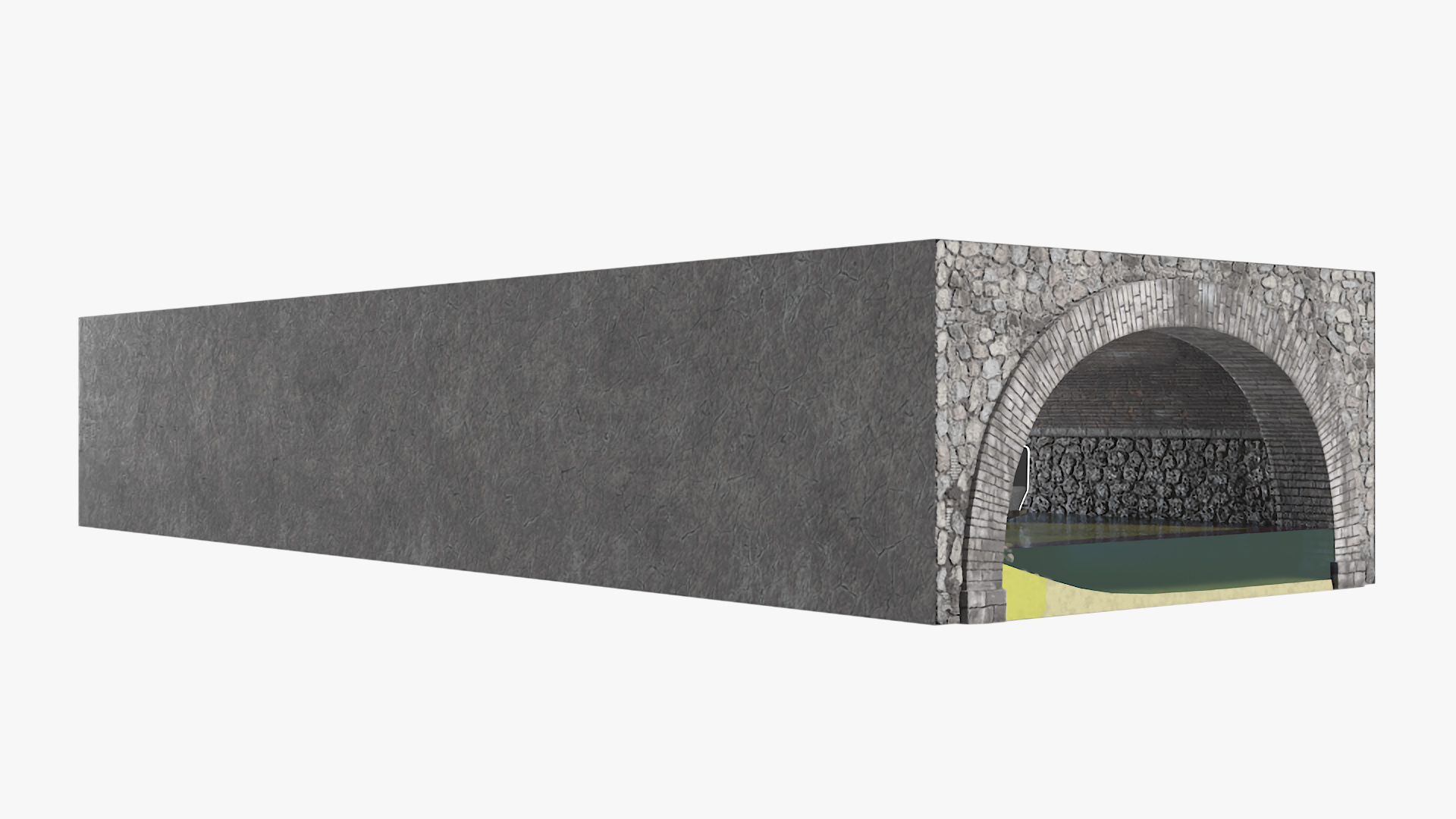 3D River Tunnel with River Tram model