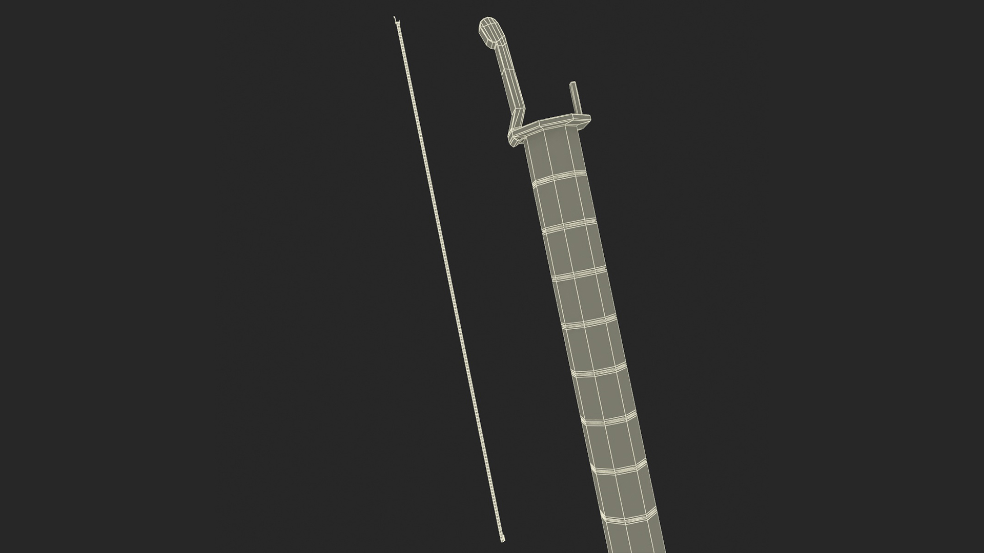 3D Omega Chain Silver model