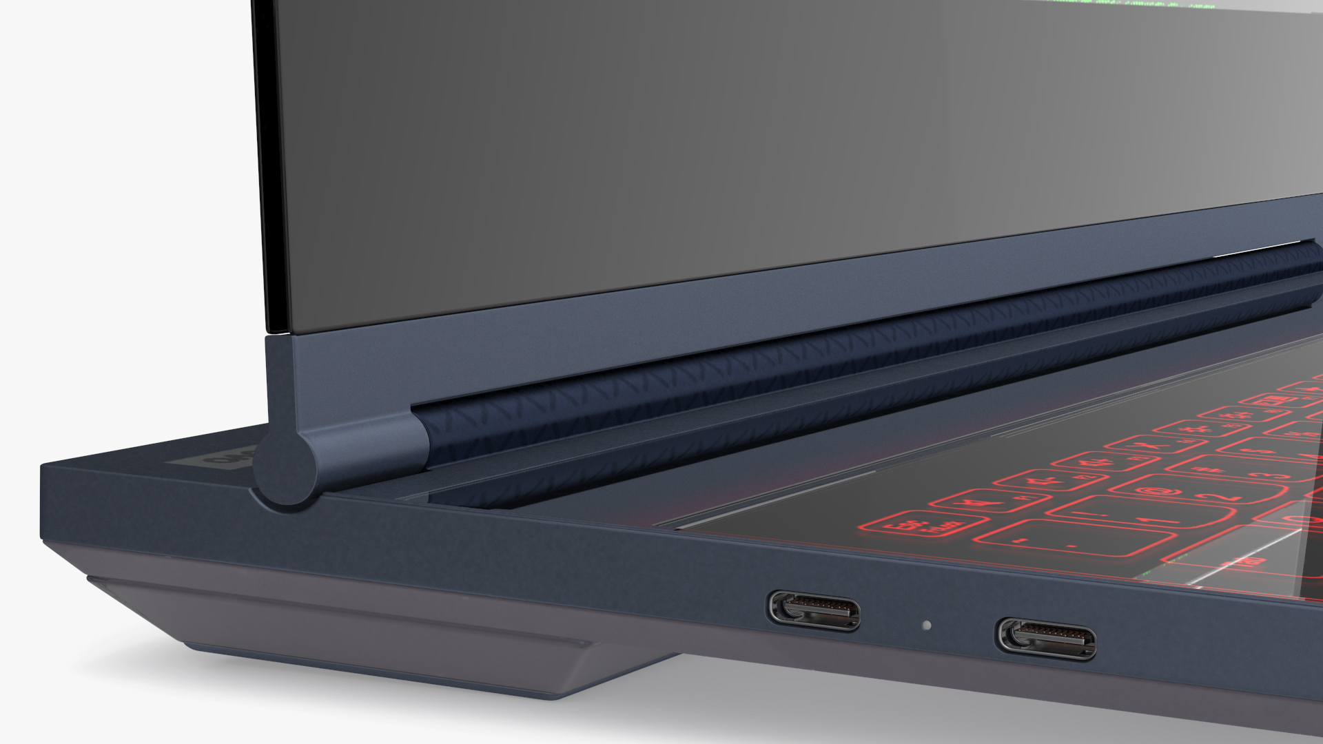 3D model Modern Laptop with a Transparent Display